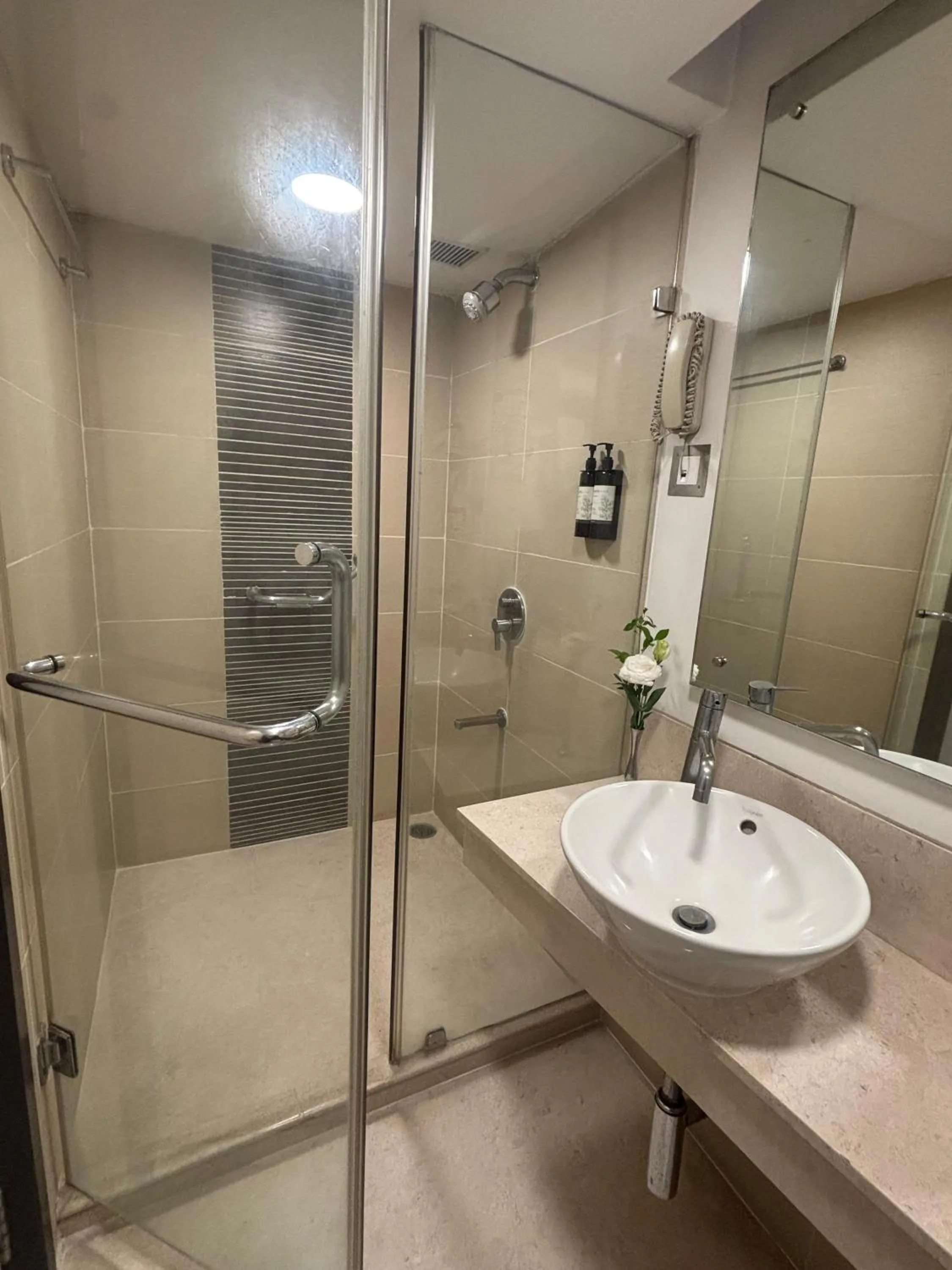 Shower in Iris The Business Hotel