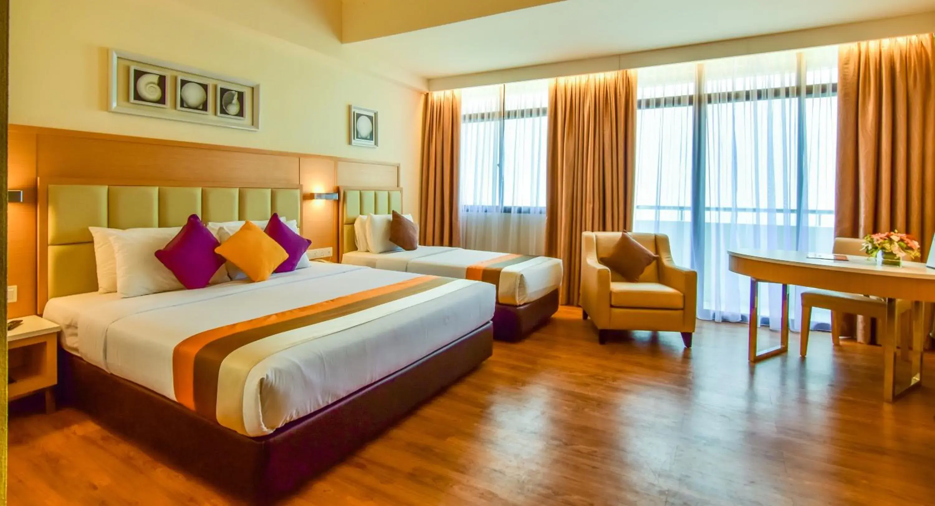 Bedroom in Hotel Sentral Seaview @ ​Beachfront