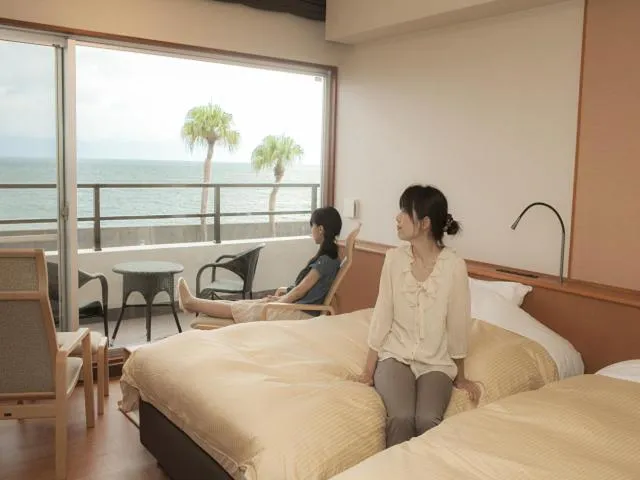Bed in Kyukamura Ibusuki