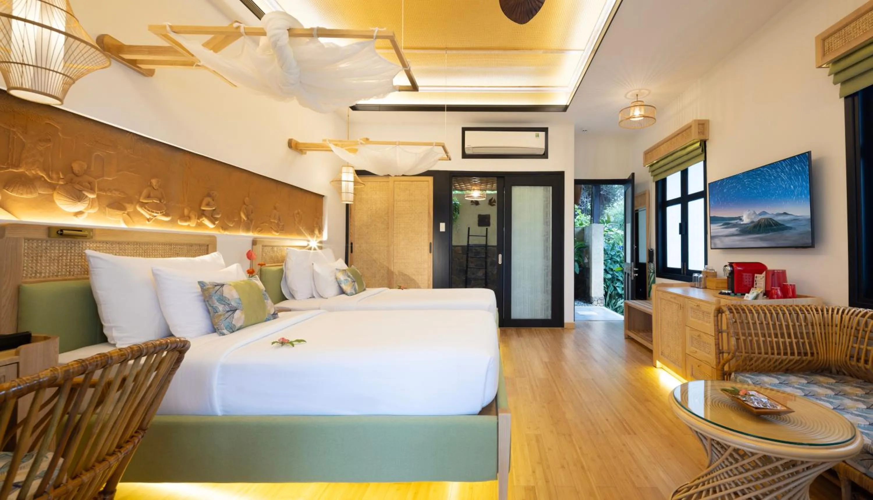 Bedroom, Bed in Bamboo Village Beach Resort & Spa