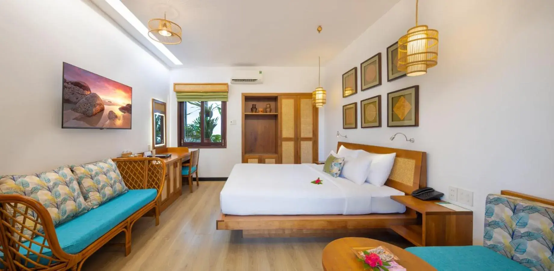 Cozy Double or Twin Room with Shared Balcony in Bamboo Village Beach Resort & Spa Cozy Double or Twin Room with Shared Balcony in Bamboo Village Beach Resort & Spa