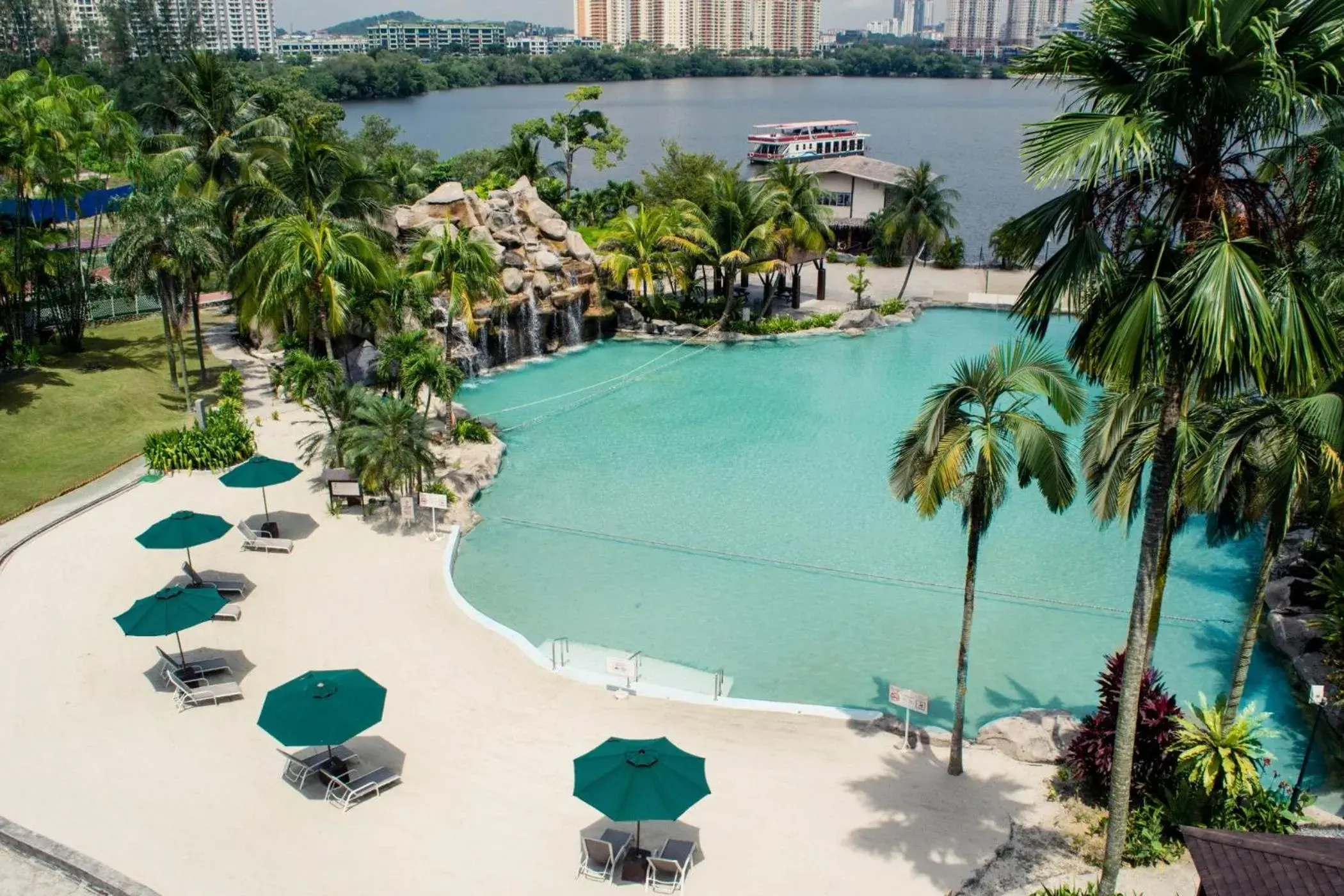 Pool view in Mines Beach Resort Hotel Pool view in Mines Beach Resort Hotel