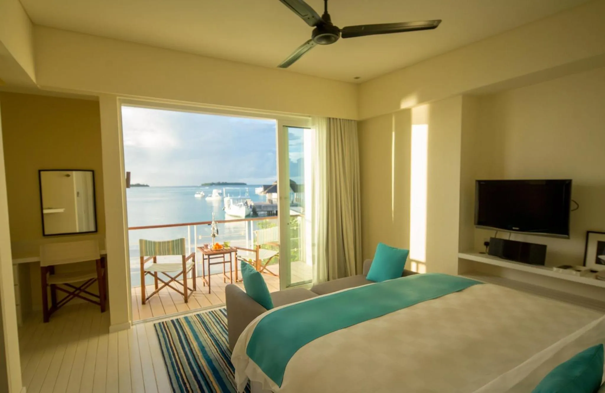 Photo of the whole room, Bed in Holiday Inn Resort Kandooma Maldives - Kids Stay & Eat Free and Free Roundtrip Speed Boat for a minimum 4 nights stay