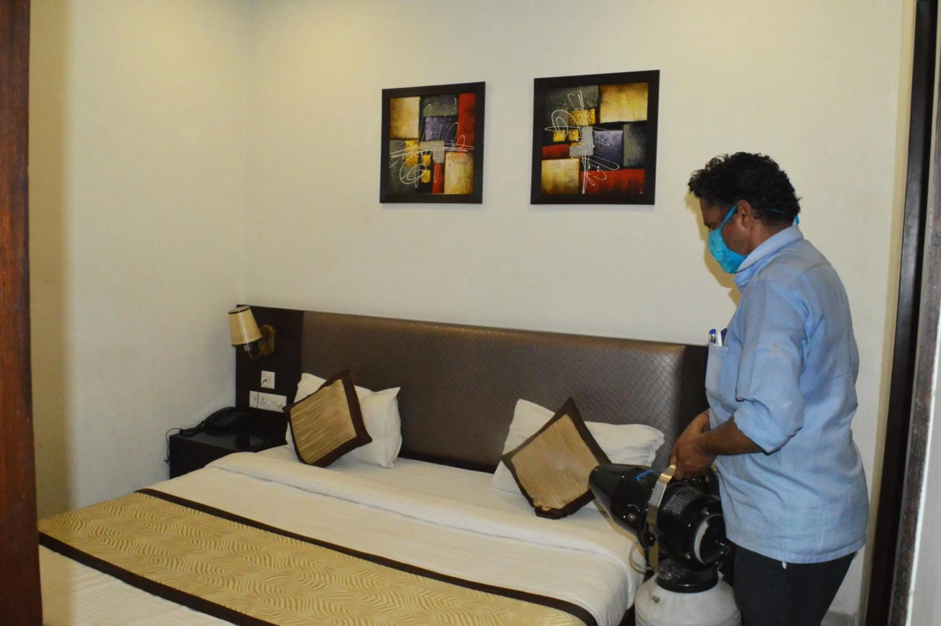 Bed in Madhav Muskan Residency