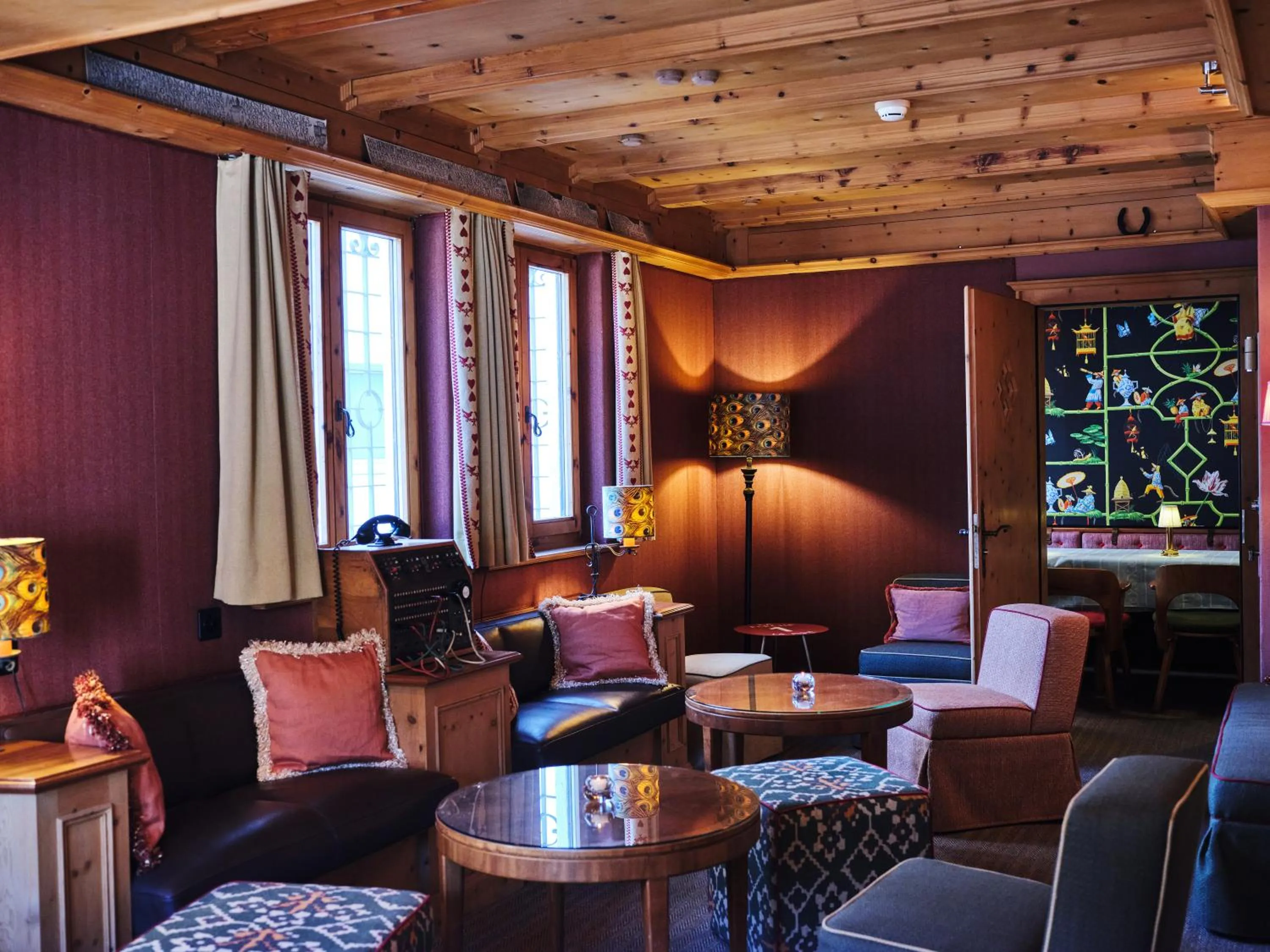 Lobby or reception in Hotel Chesa Grischuna