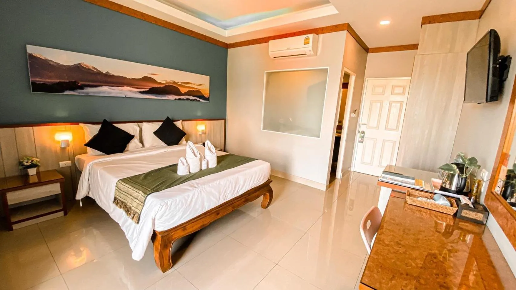 Photo of the whole room, Bed in K2 Hotel at Thachang