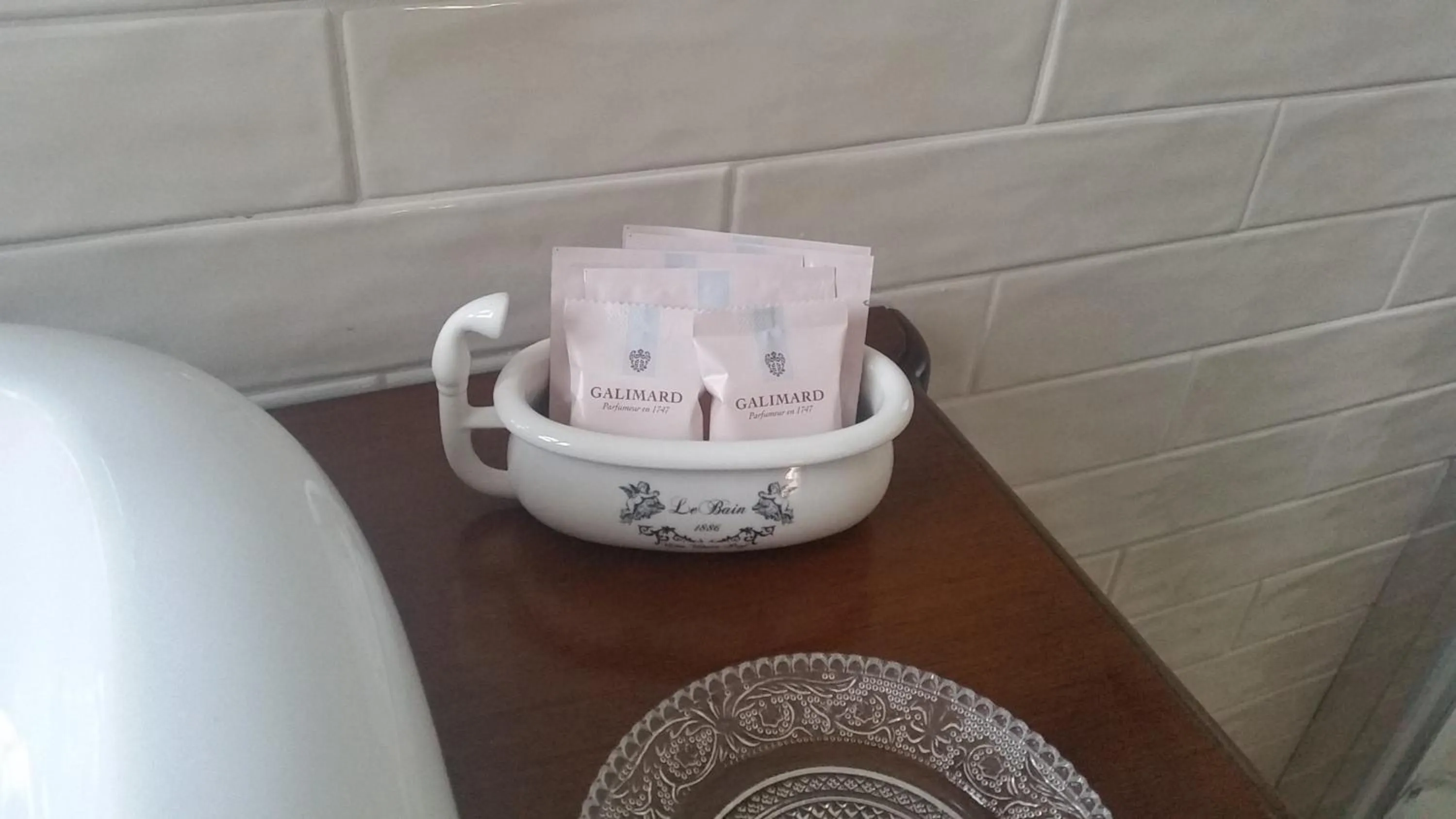 Decorative detail in B&B Villa Blanche