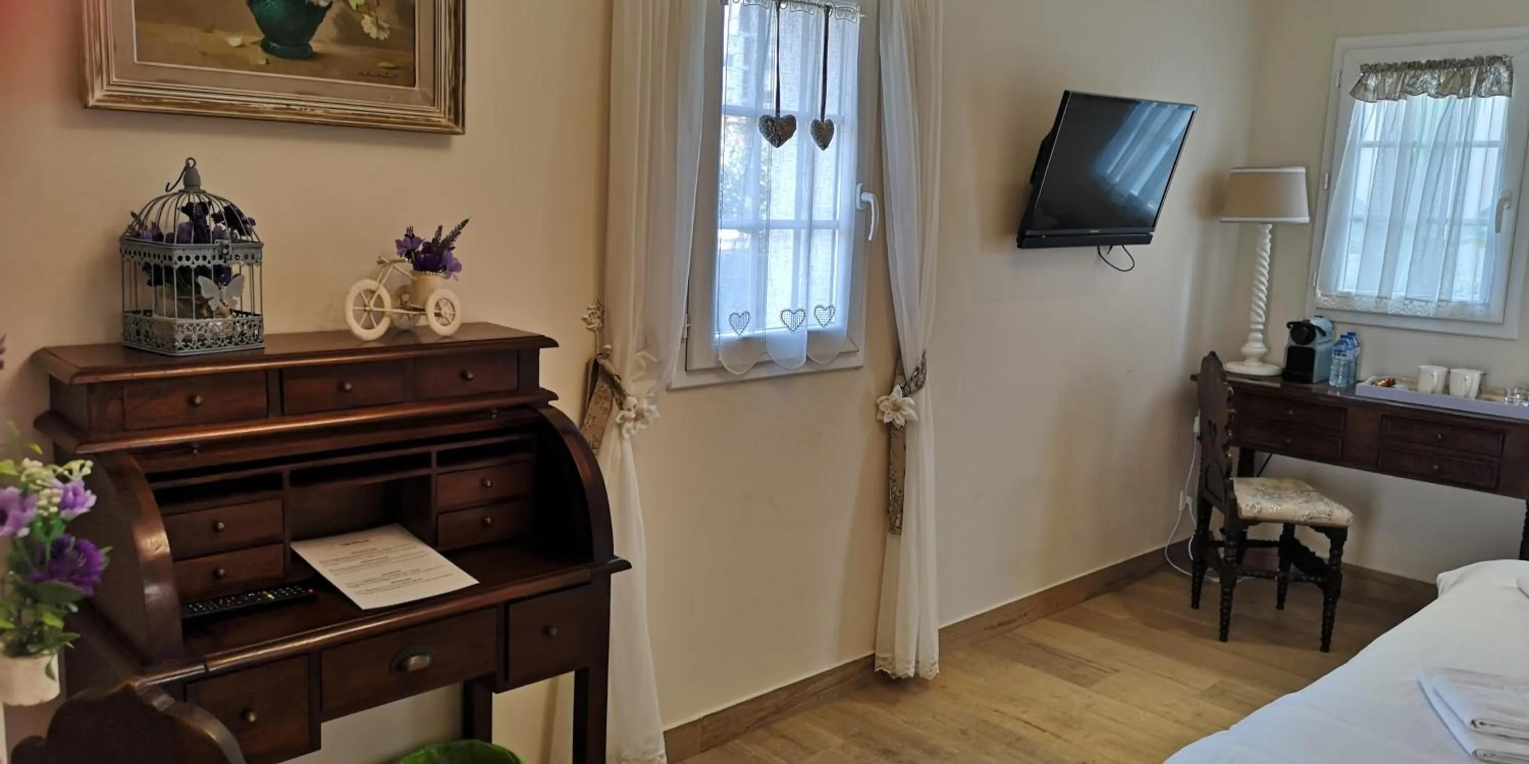 View (from property/room), Bed in B&B Villa Blanche