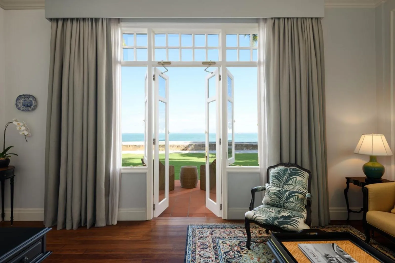 Seating area in Eastern & Oriental Hotel