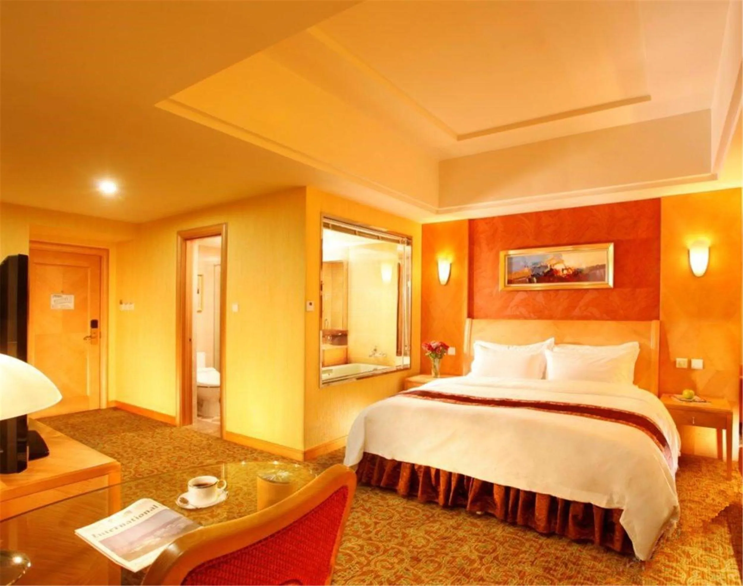 Bed in Dalian East Hotel