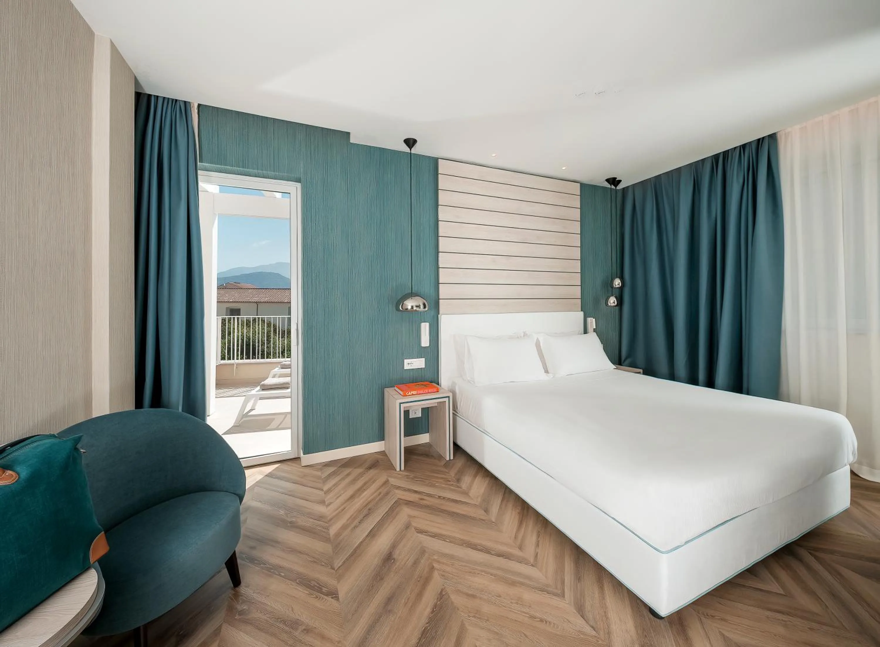 Bedroom, Bed in Hotel Tirrenia