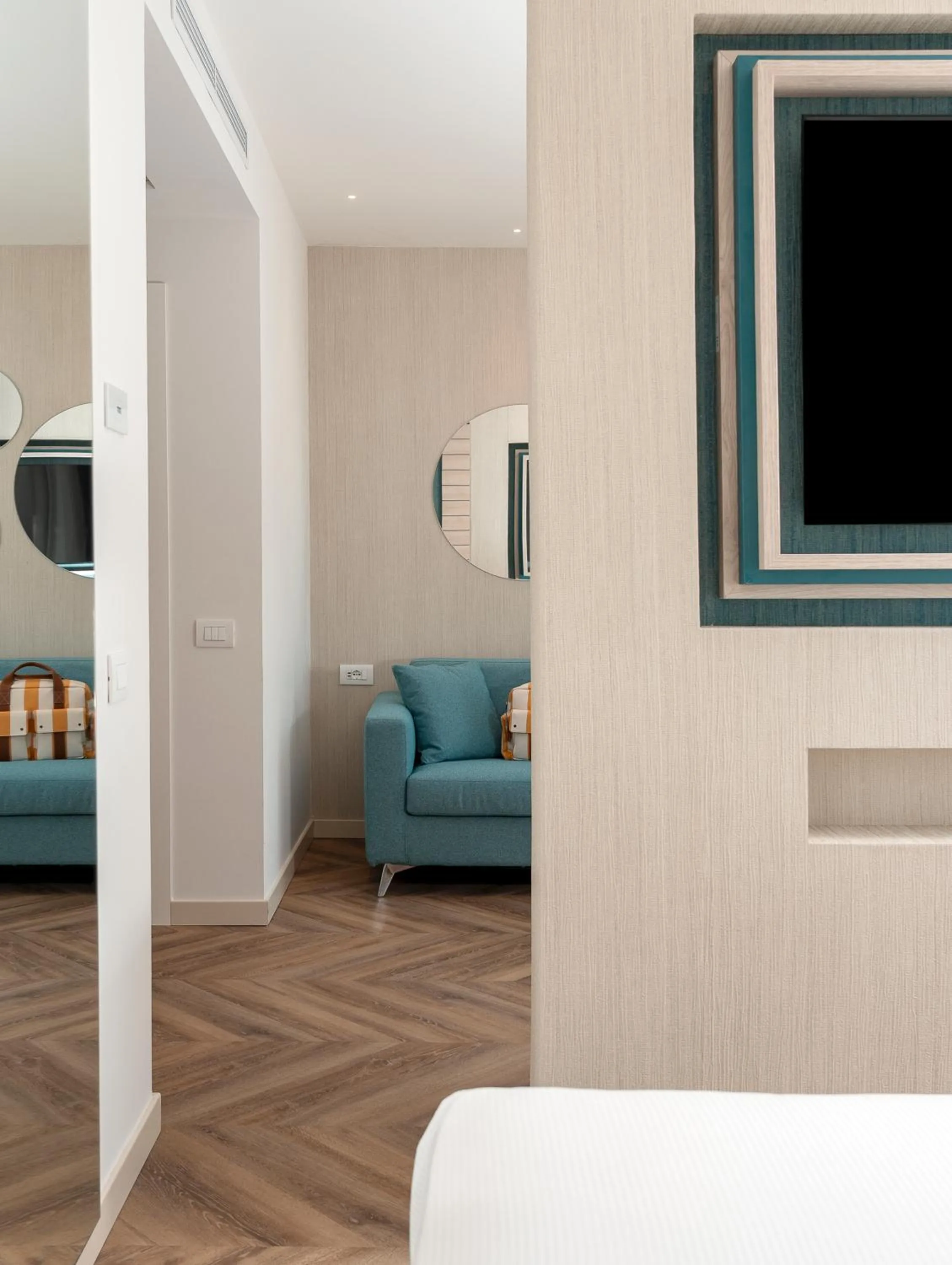 Bedroom, Bed in Hotel Tirrenia