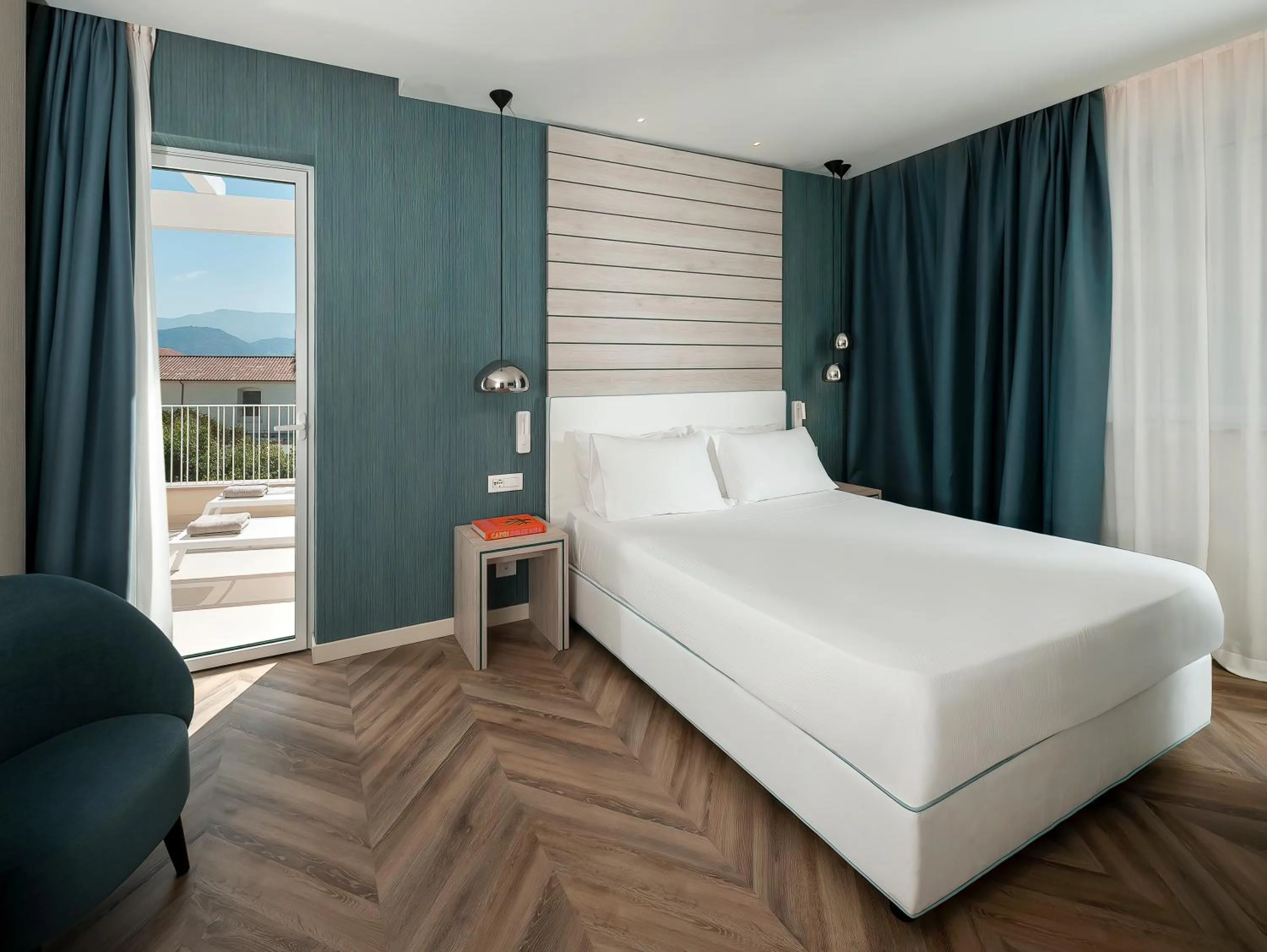 Bedroom, Bed in Hotel Tirrenia