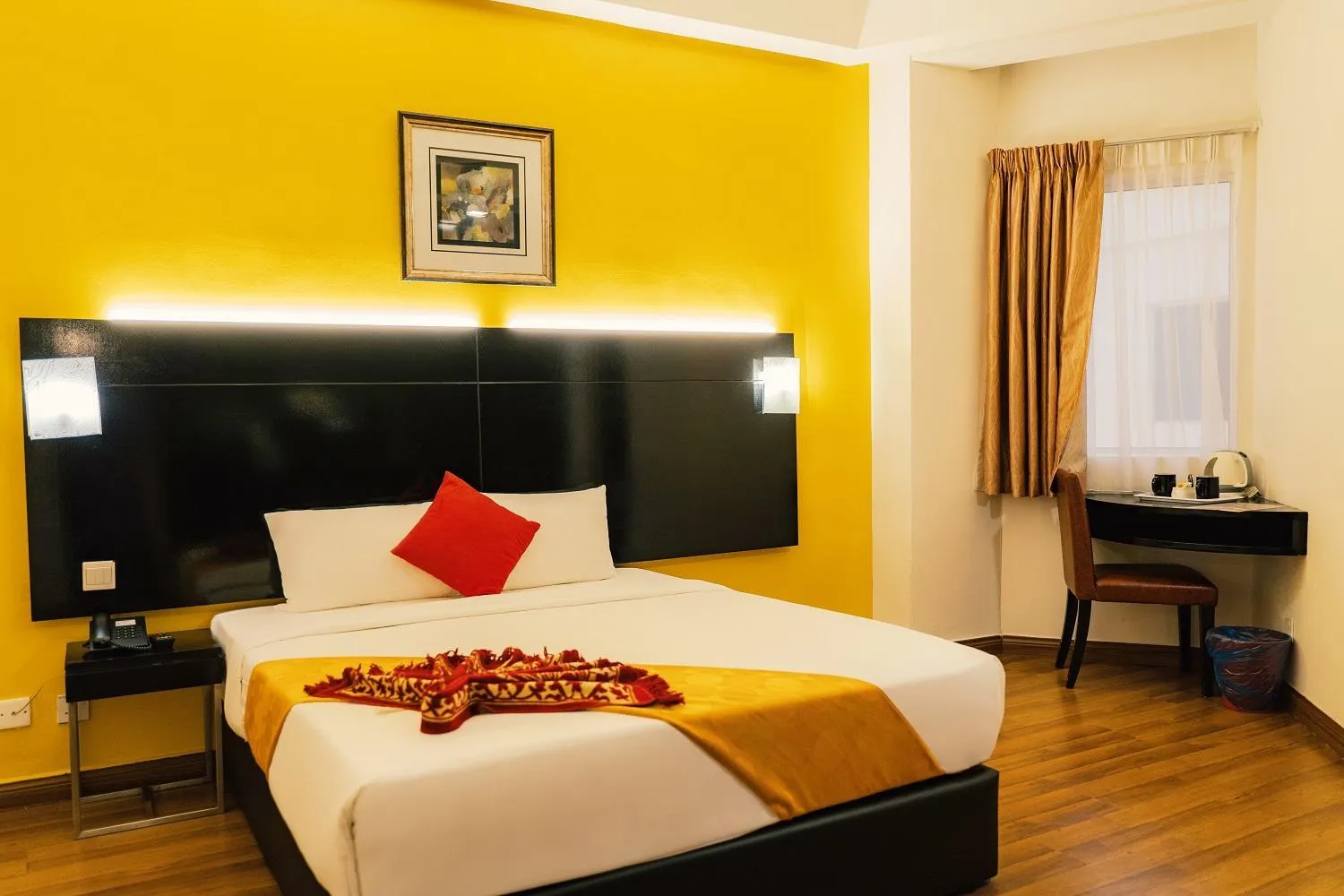 Bed in Hotel Sentral Riverview Melaka