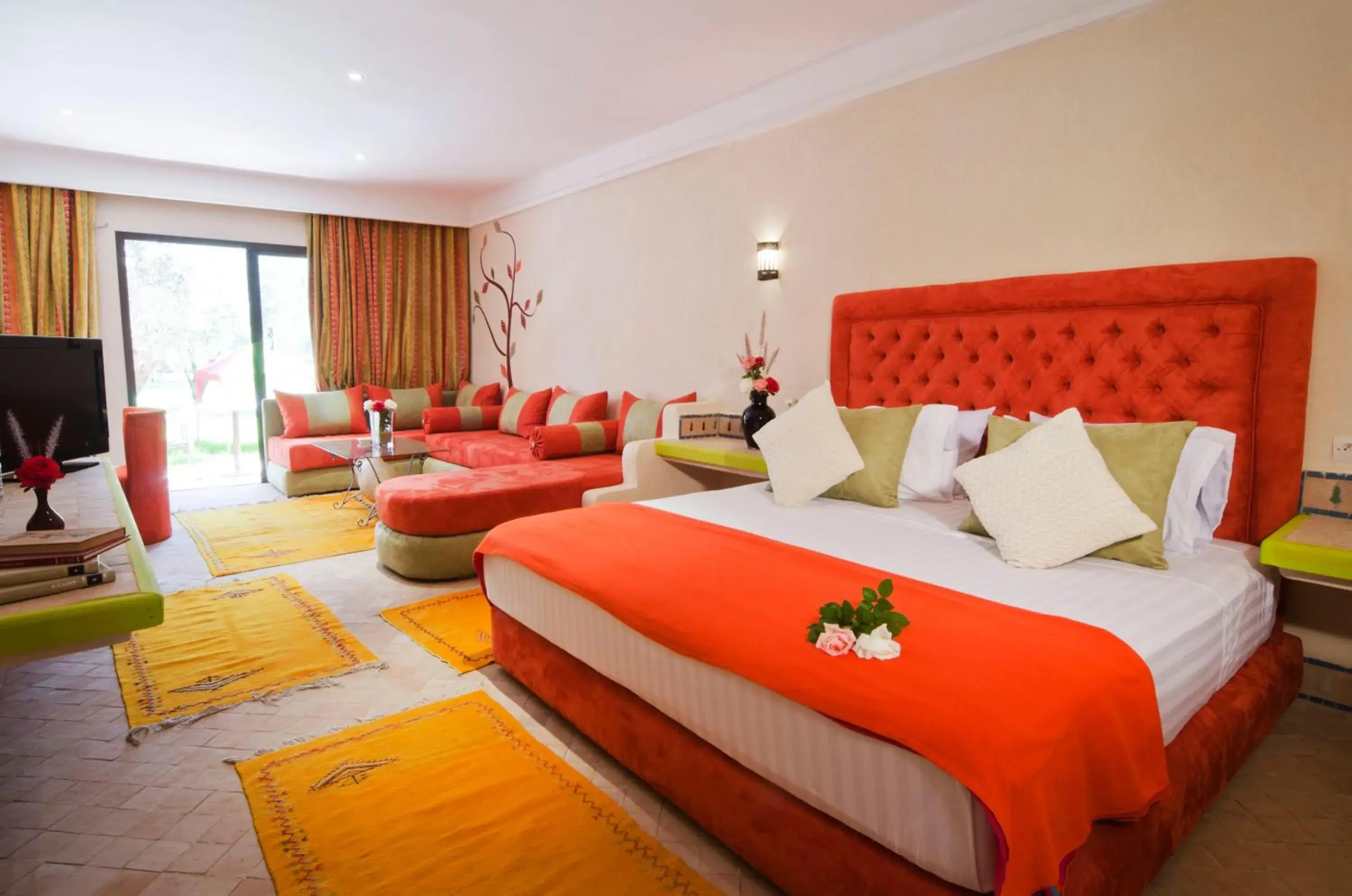 View (from property/room), Bed in Palais Riad Berbère View (from property/room), Bed in Palais Riad Berbère