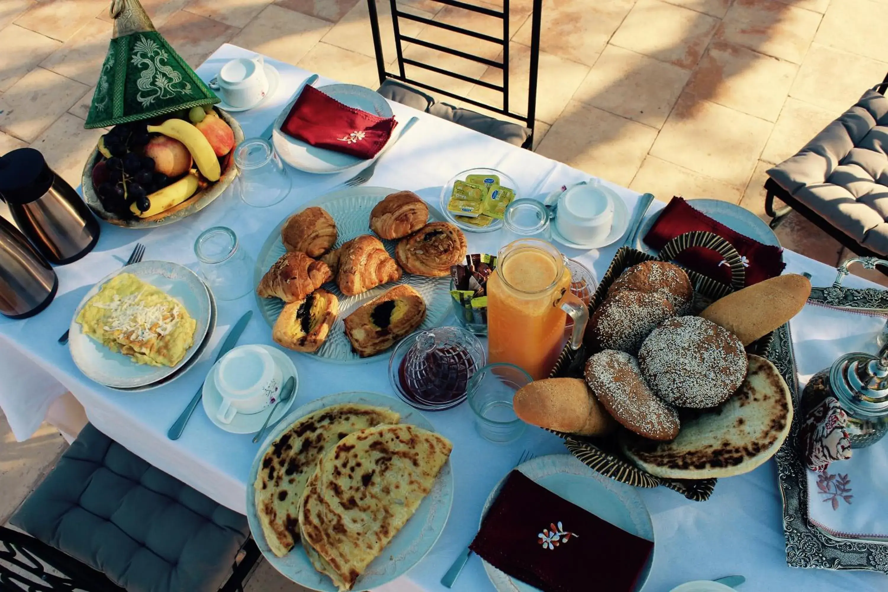 Breakfast in Palais Riad Berbère Breakfast in Palais Riad Berbère