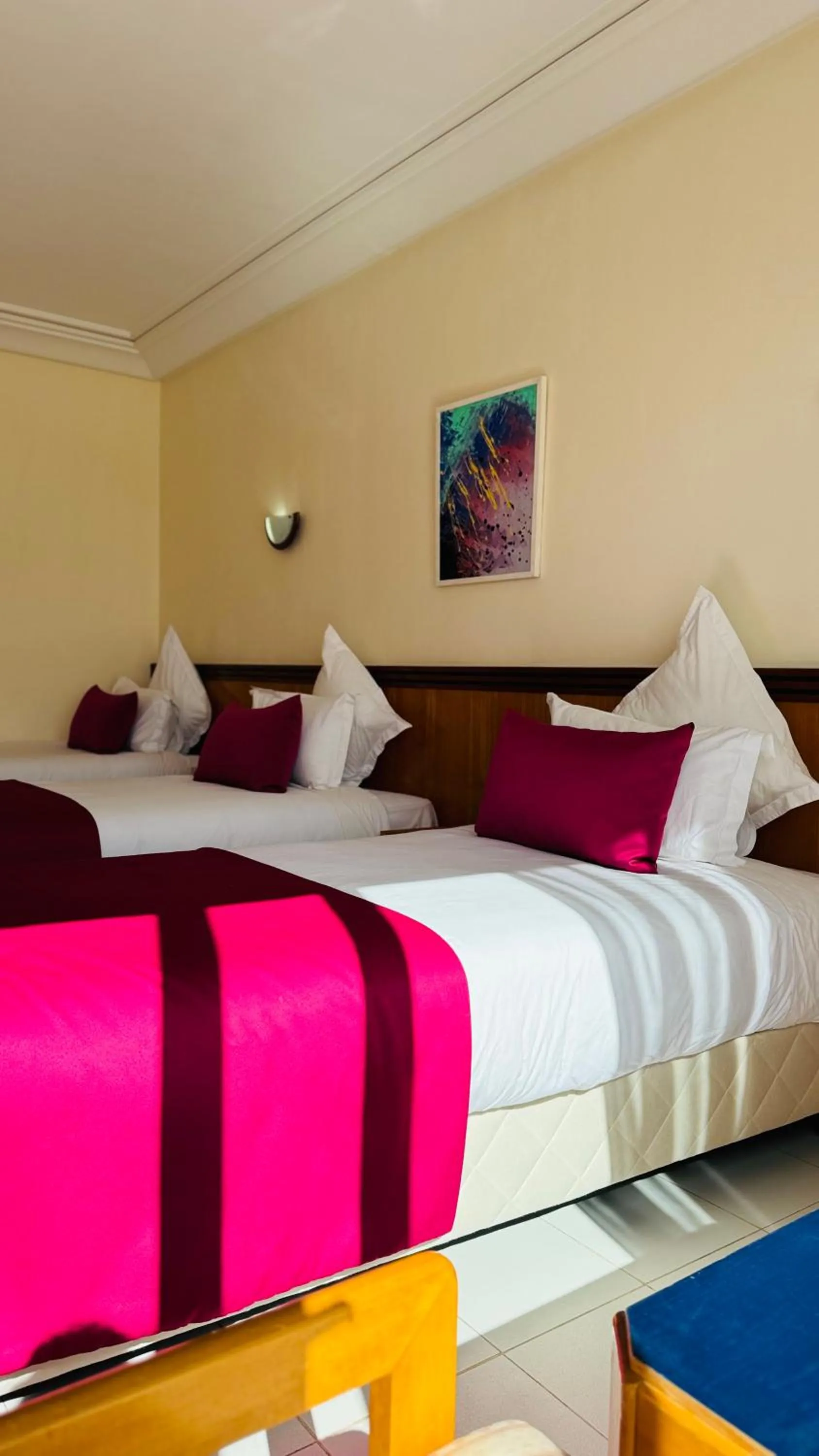 Bed in Hotel Idou Tiznit