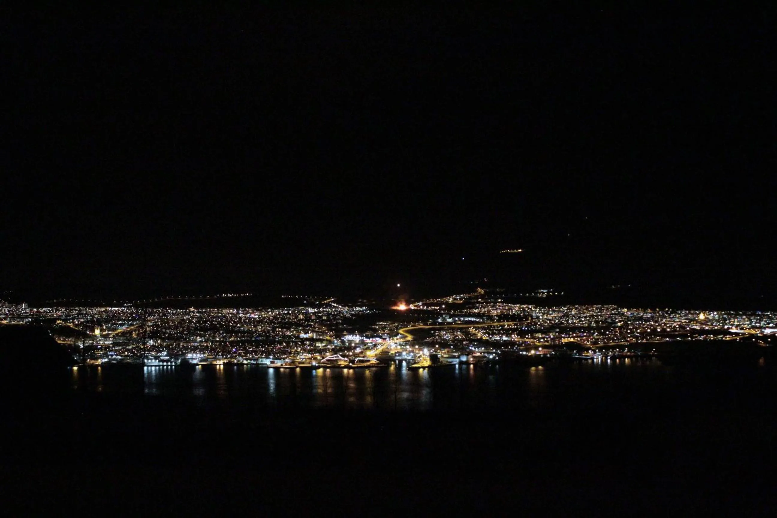 City view in Akureyri Log Cottage