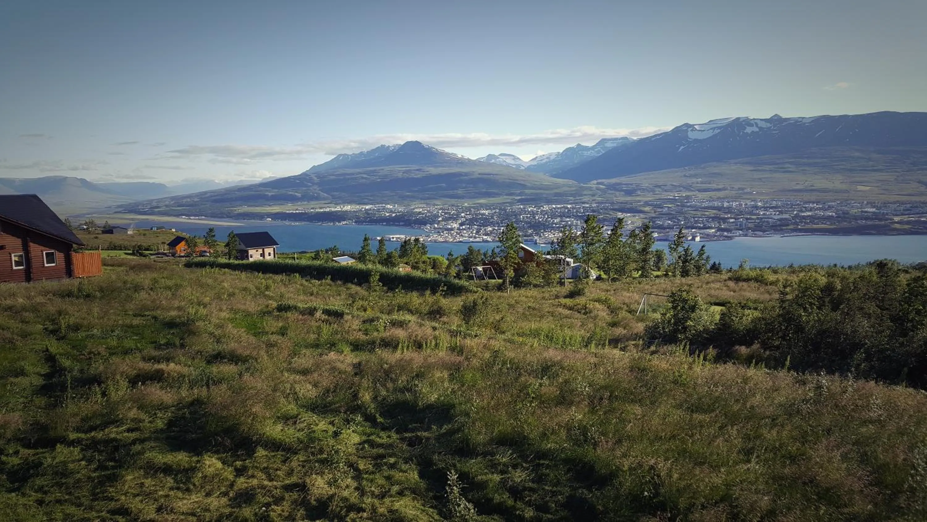 City view in Akureyri Log Cottage