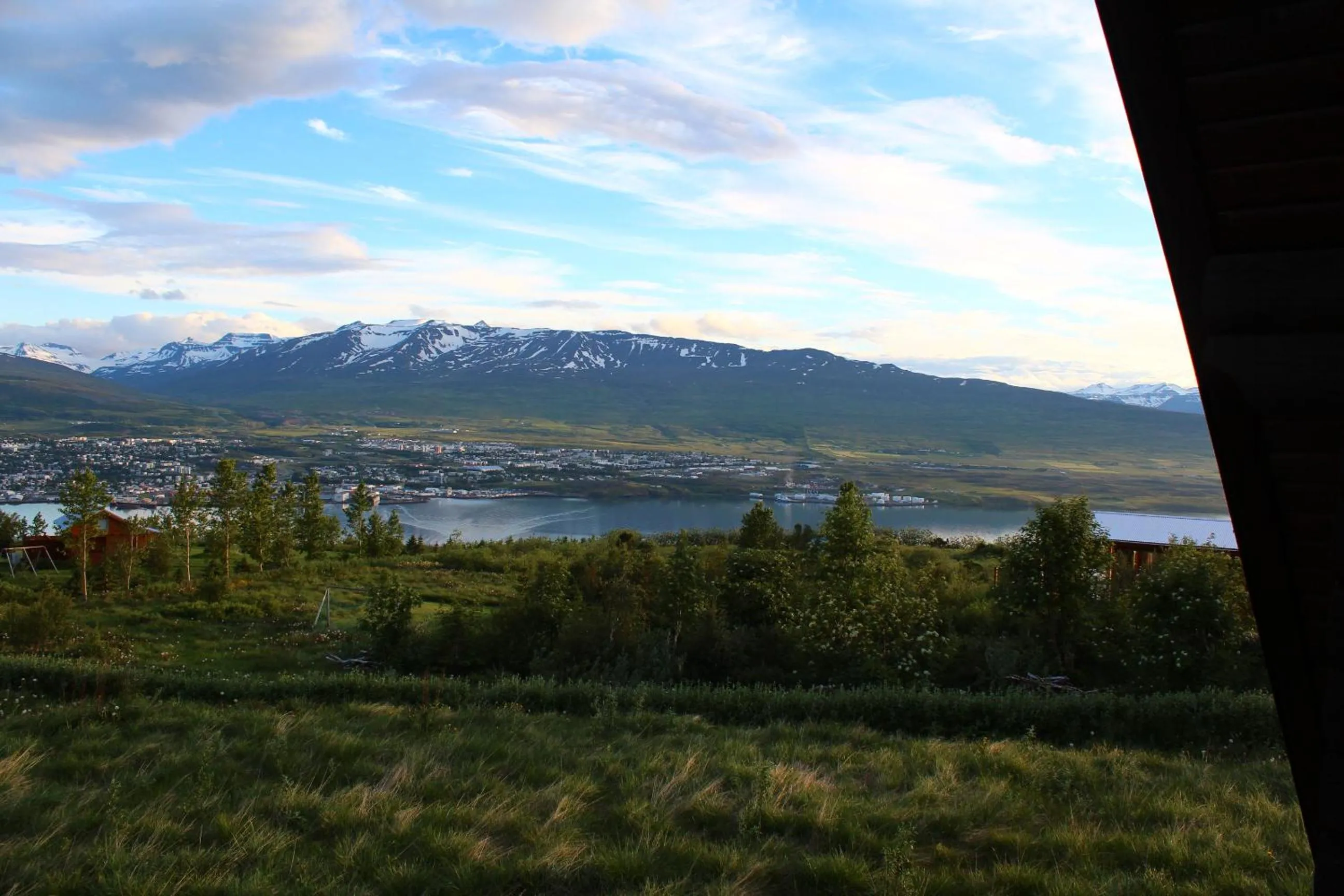 City view in Akureyri Log Cottage