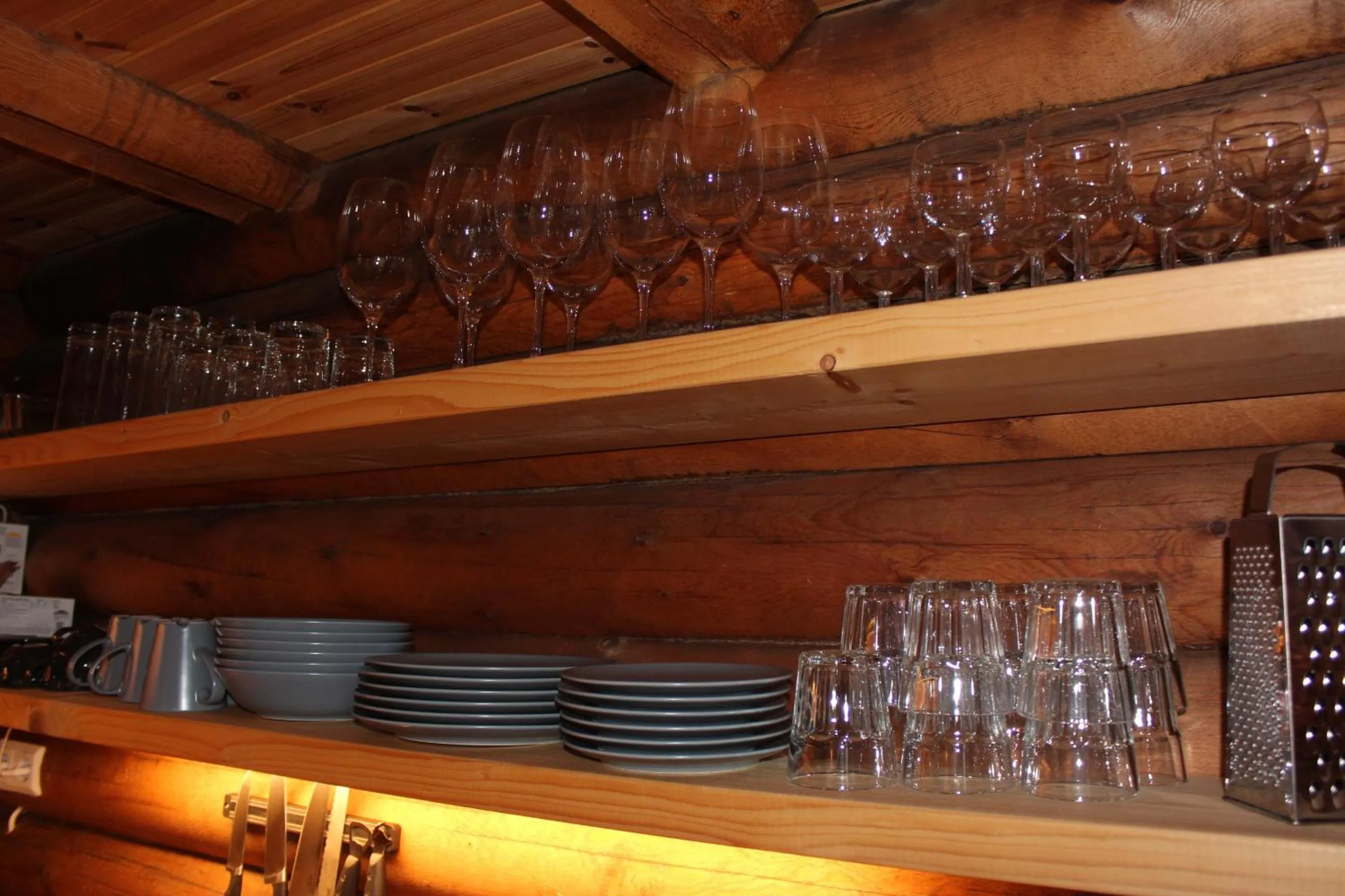 Kitchen or kitchenette in Akureyri Log Cottage
