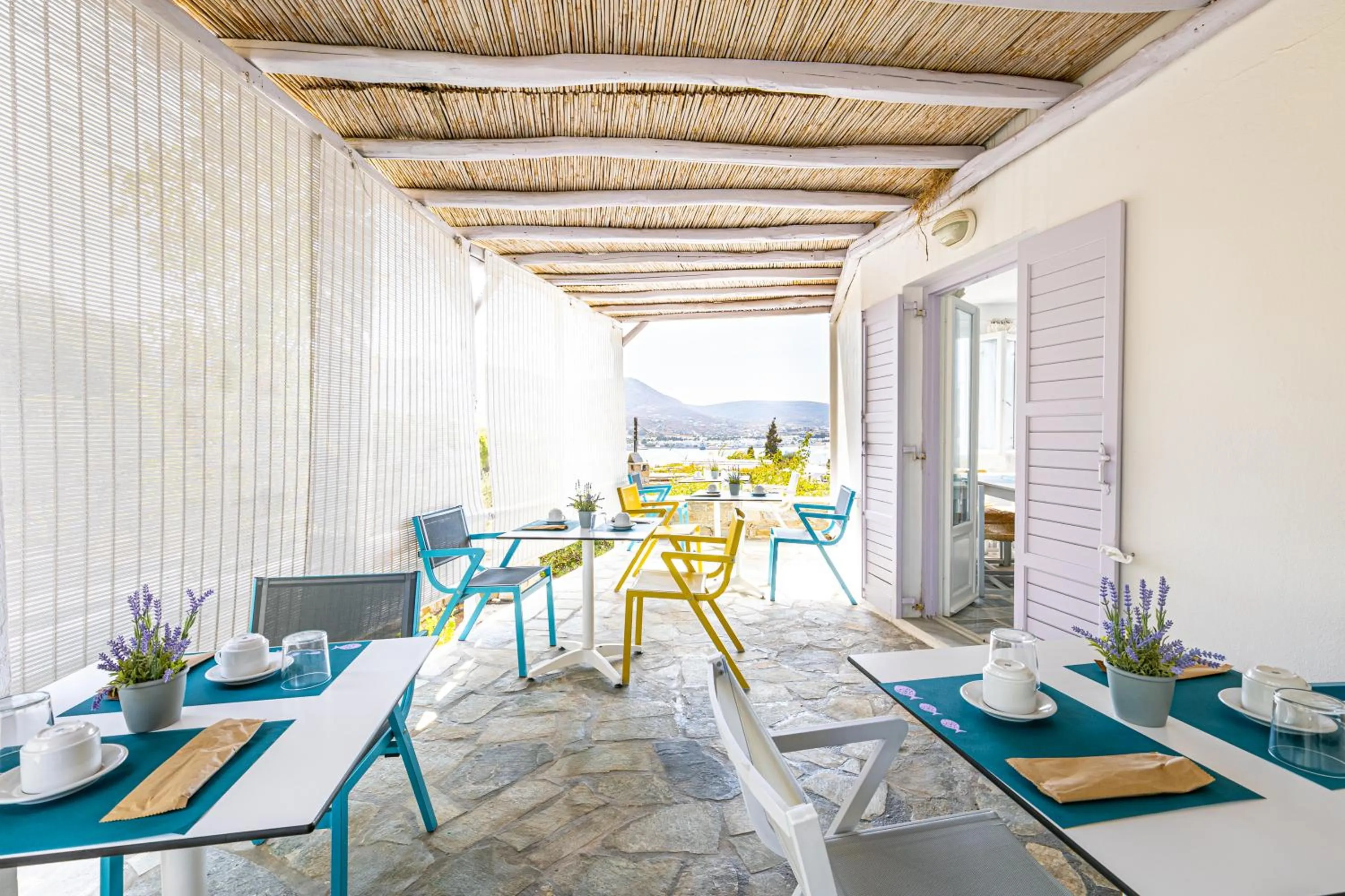 Patio in Akrotiri Hotel