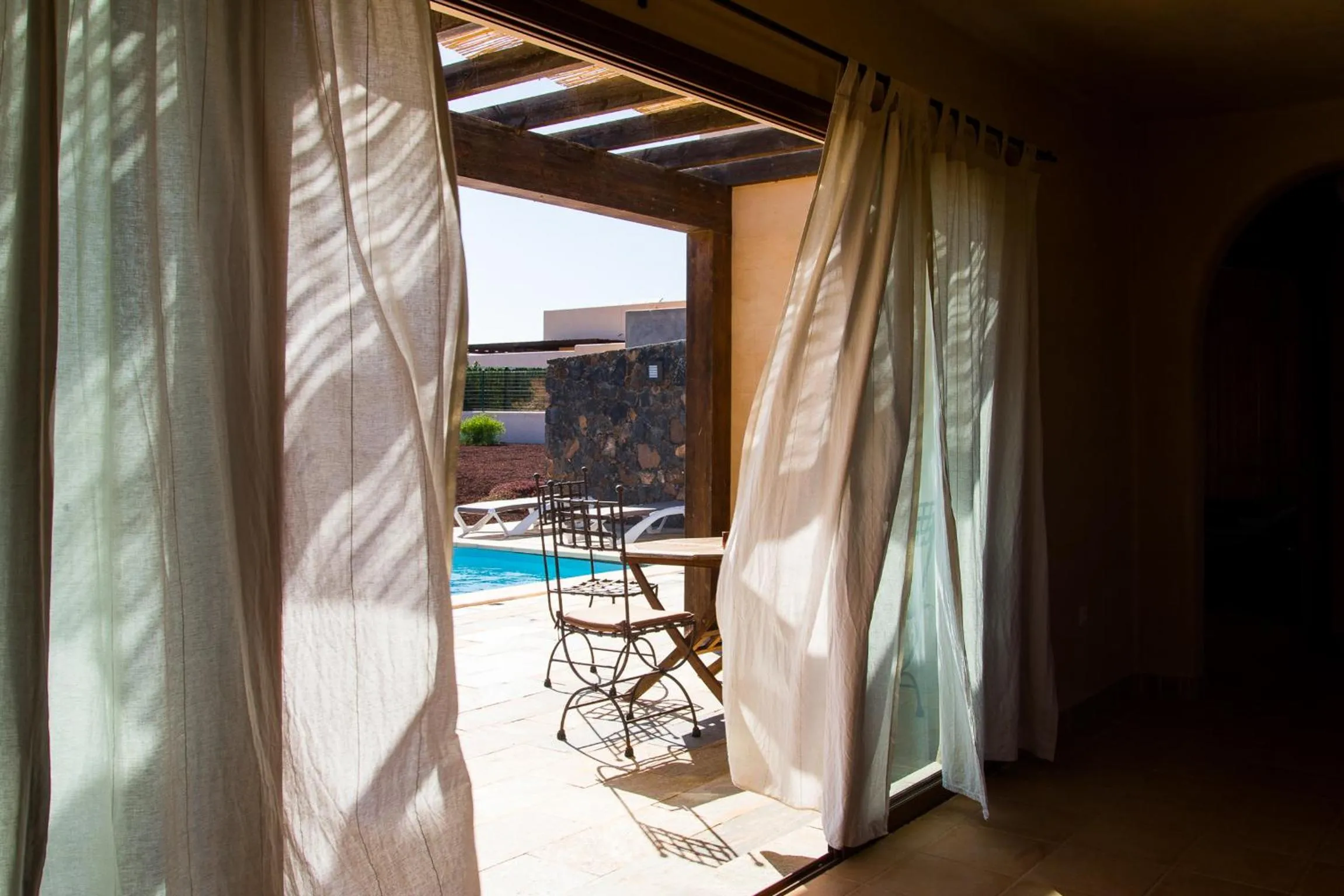 Pool view in Villa Upupa
