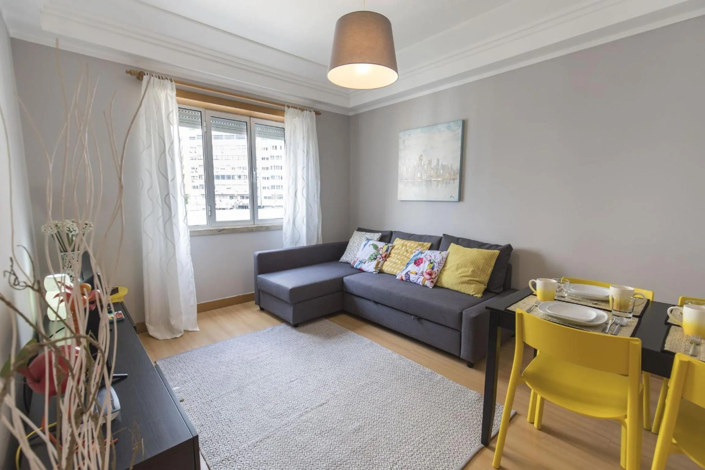 Living room in LovelyStay - Charming Marques Flat