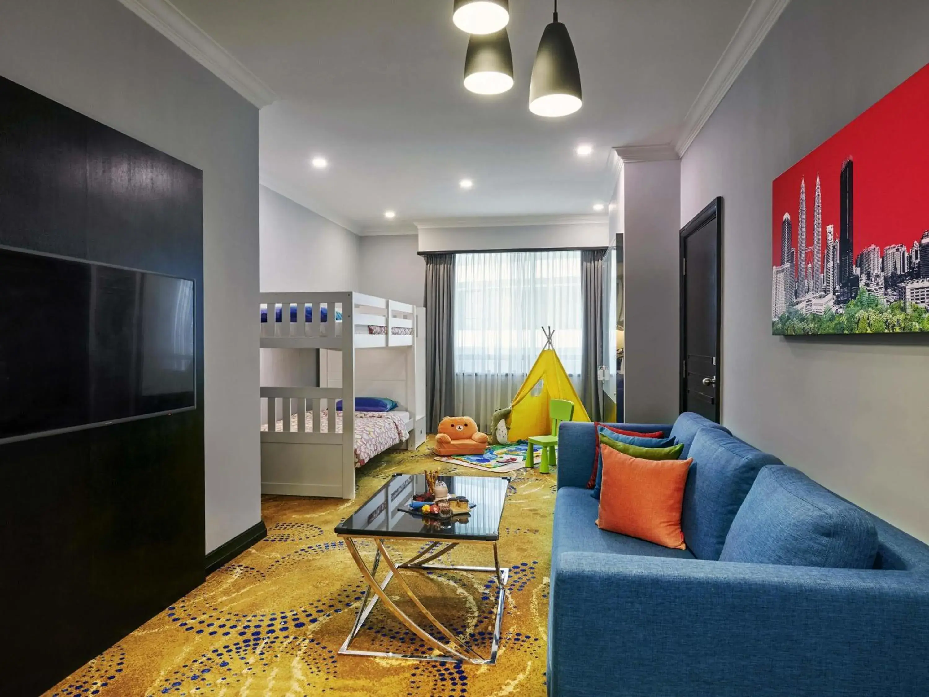 Bedroom in Pullman Kuala Lumpur City Centre Hotel & Residences Bedroom in Pullman Kuala Lumpur City Centre Hotel & Residences