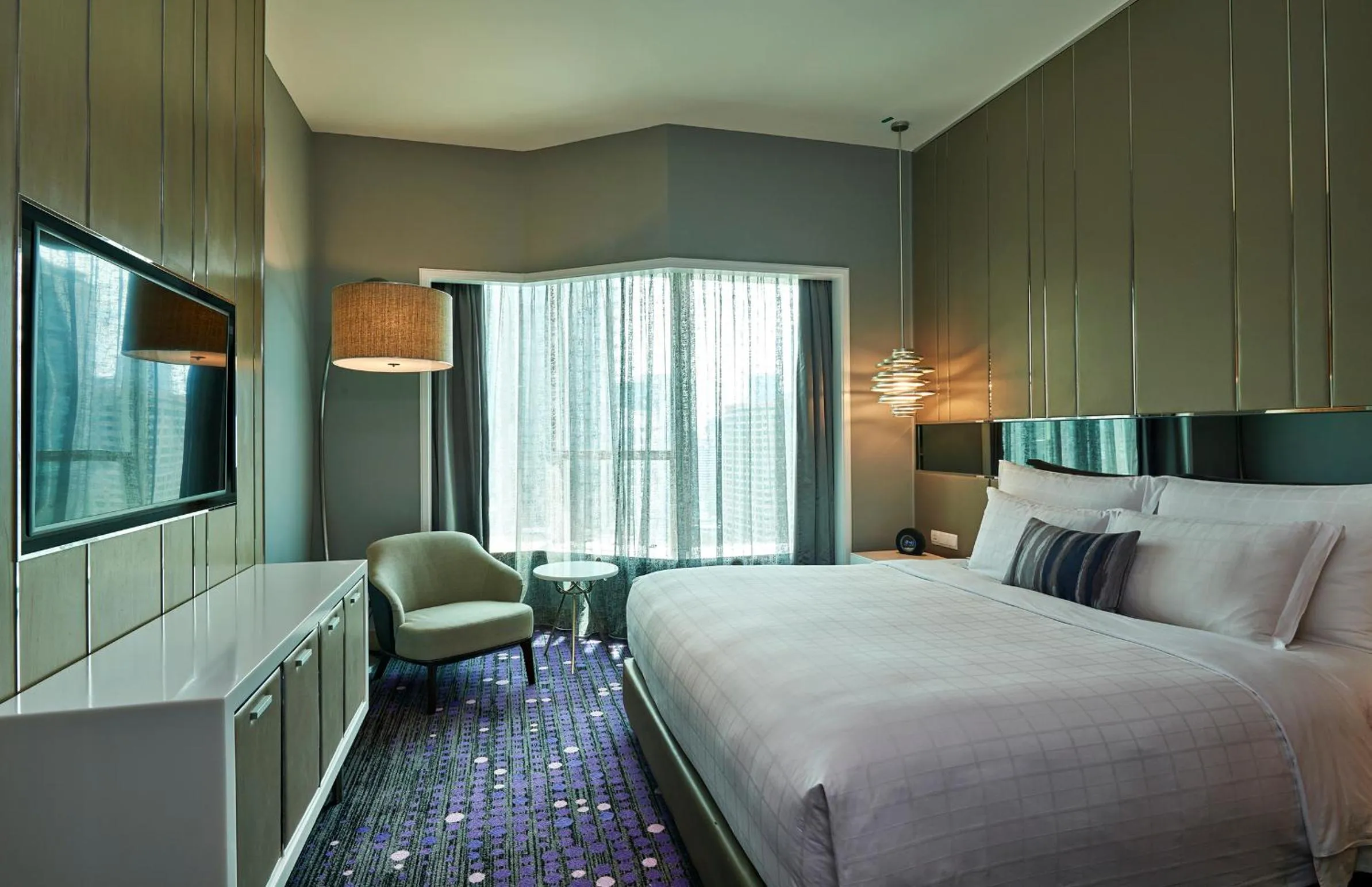 Bed in Pullman Kuala Lumpur City Centre Hotel & Residences