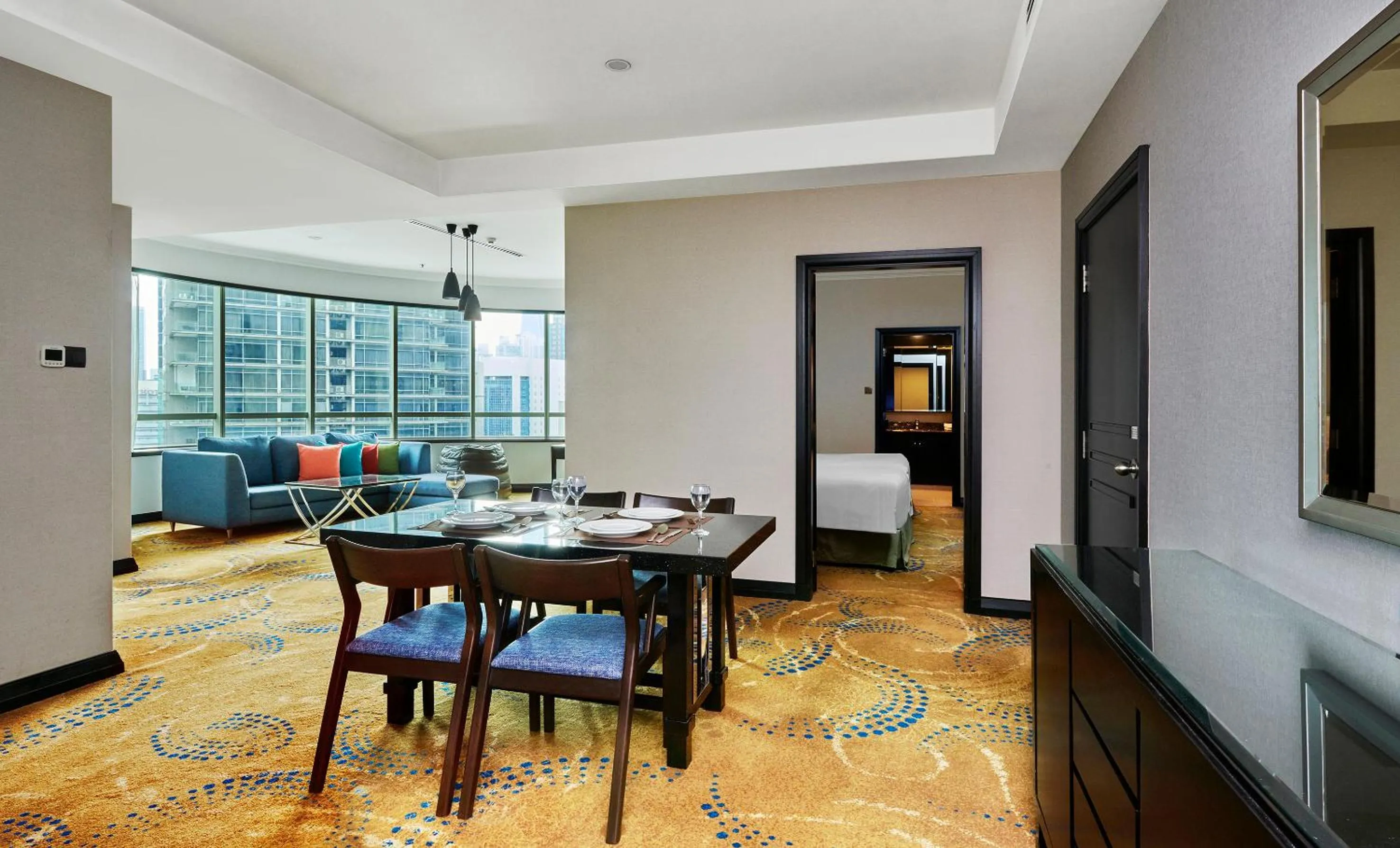 Living room in Pullman Kuala Lumpur City Centre Hotel & Residences