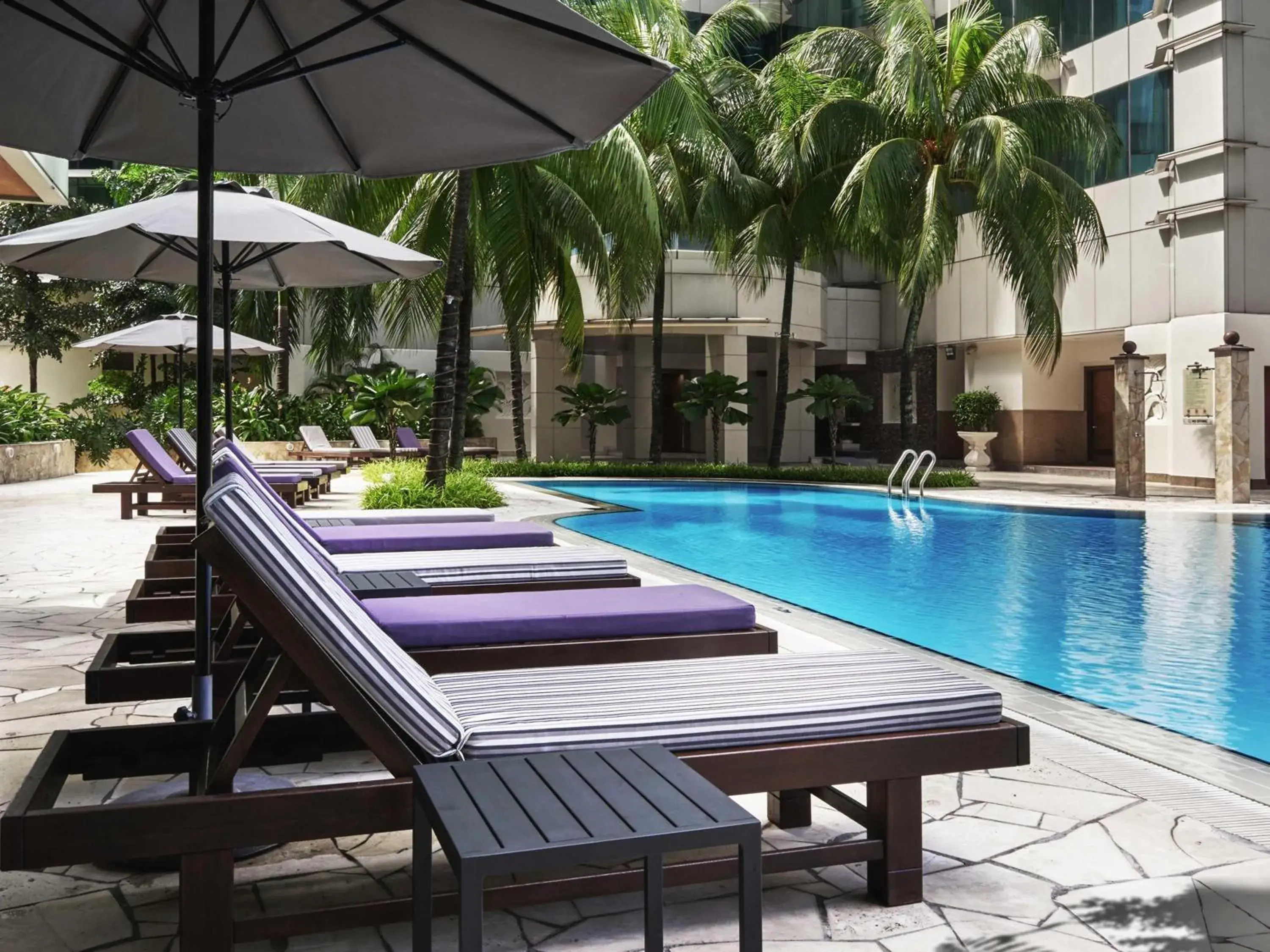 Pool view in Pullman Kuala Lumpur City Centre Hotel & Residences Pool view in Pullman Kuala Lumpur City Centre Hotel & Residences