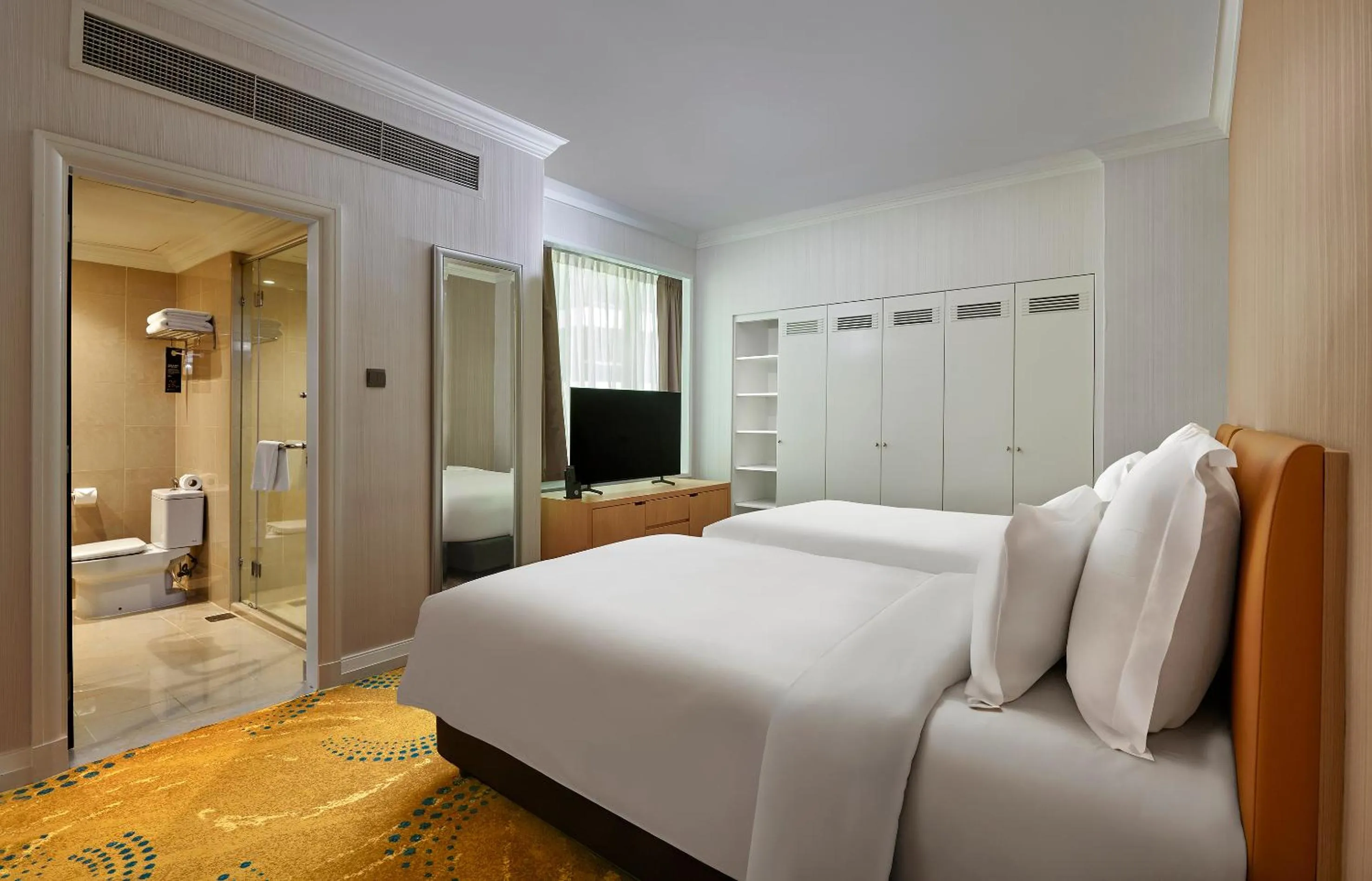 Bed in Pullman Kuala Lumpur City Centre Hotel & Residences