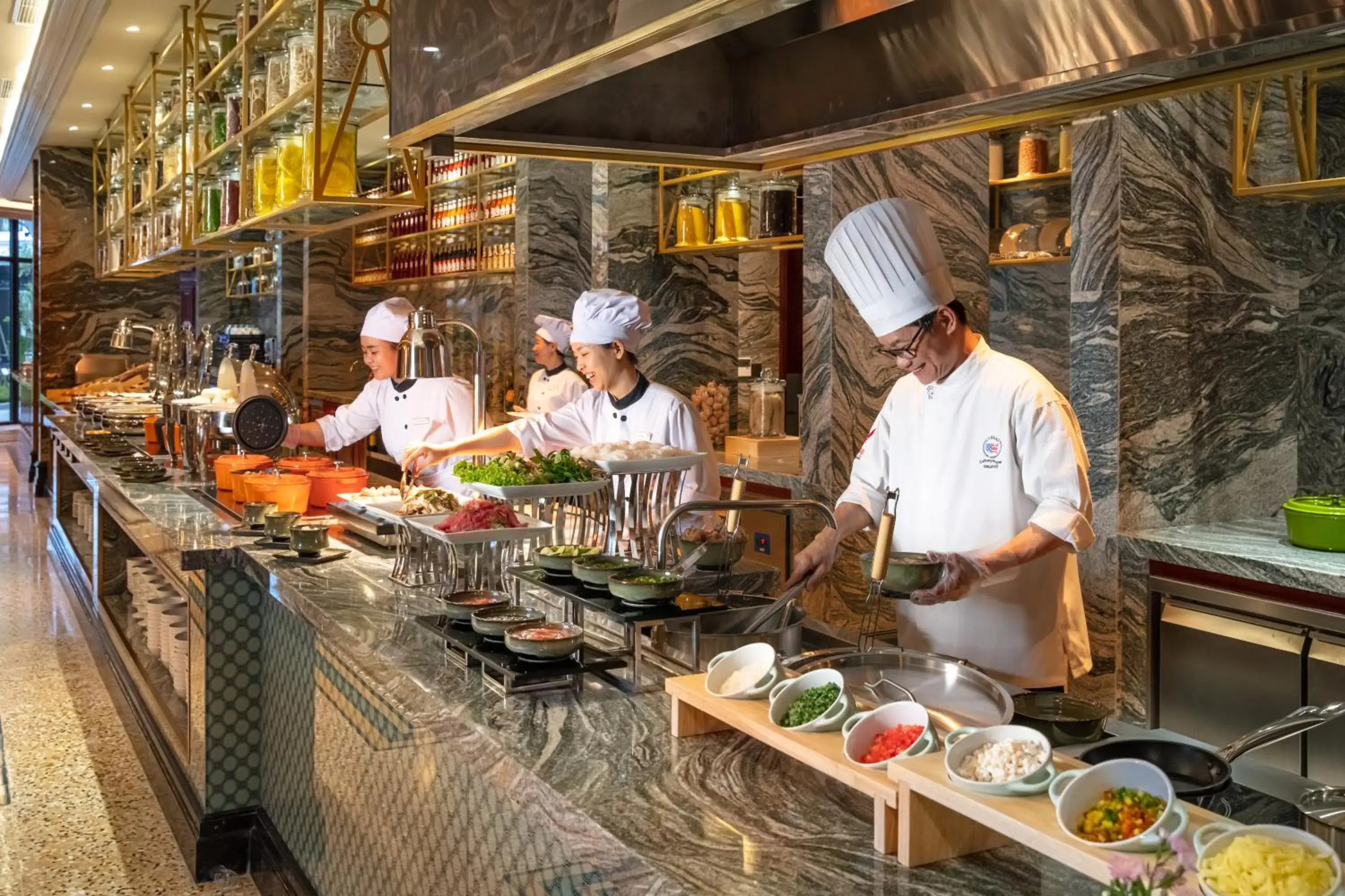 Buffet breakfast in Silk Path Grand Hue Hotel Buffet breakfast in Silk Path Grand Hue Hotel