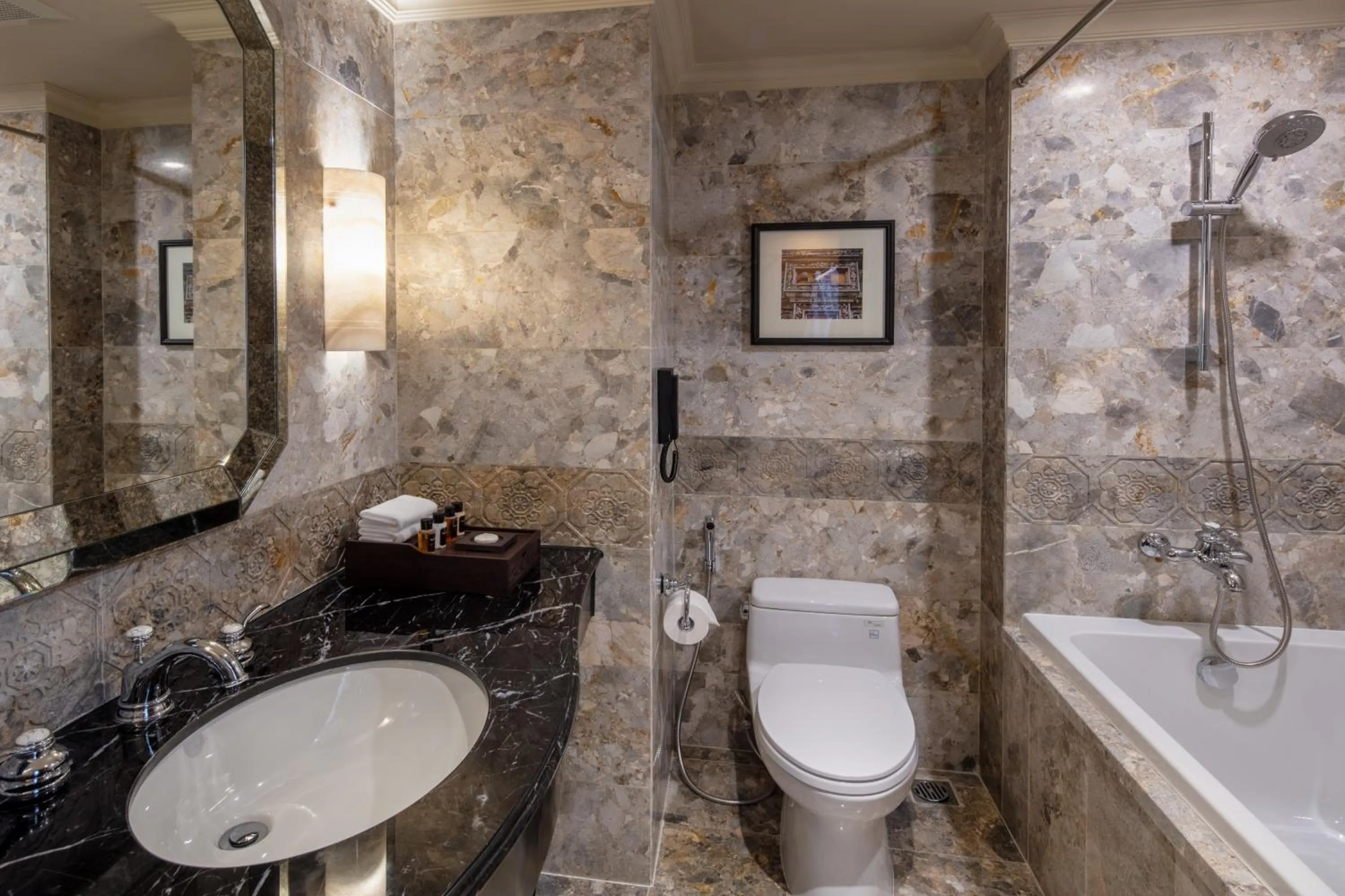 Bathroom in Silk Path Grand Hue Hotel