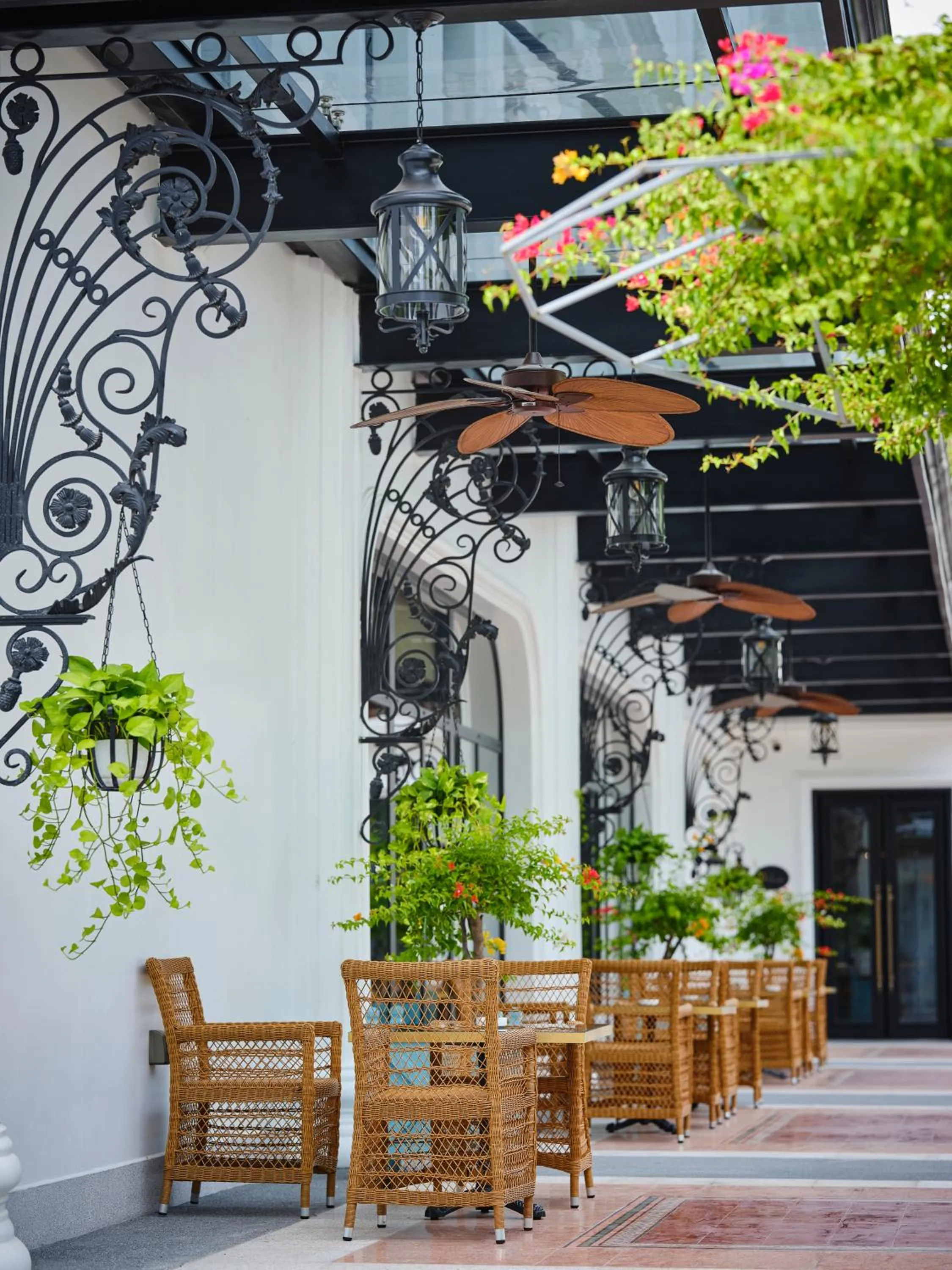 Balcony/Terrace in Silk Path Grand Hue Hotel