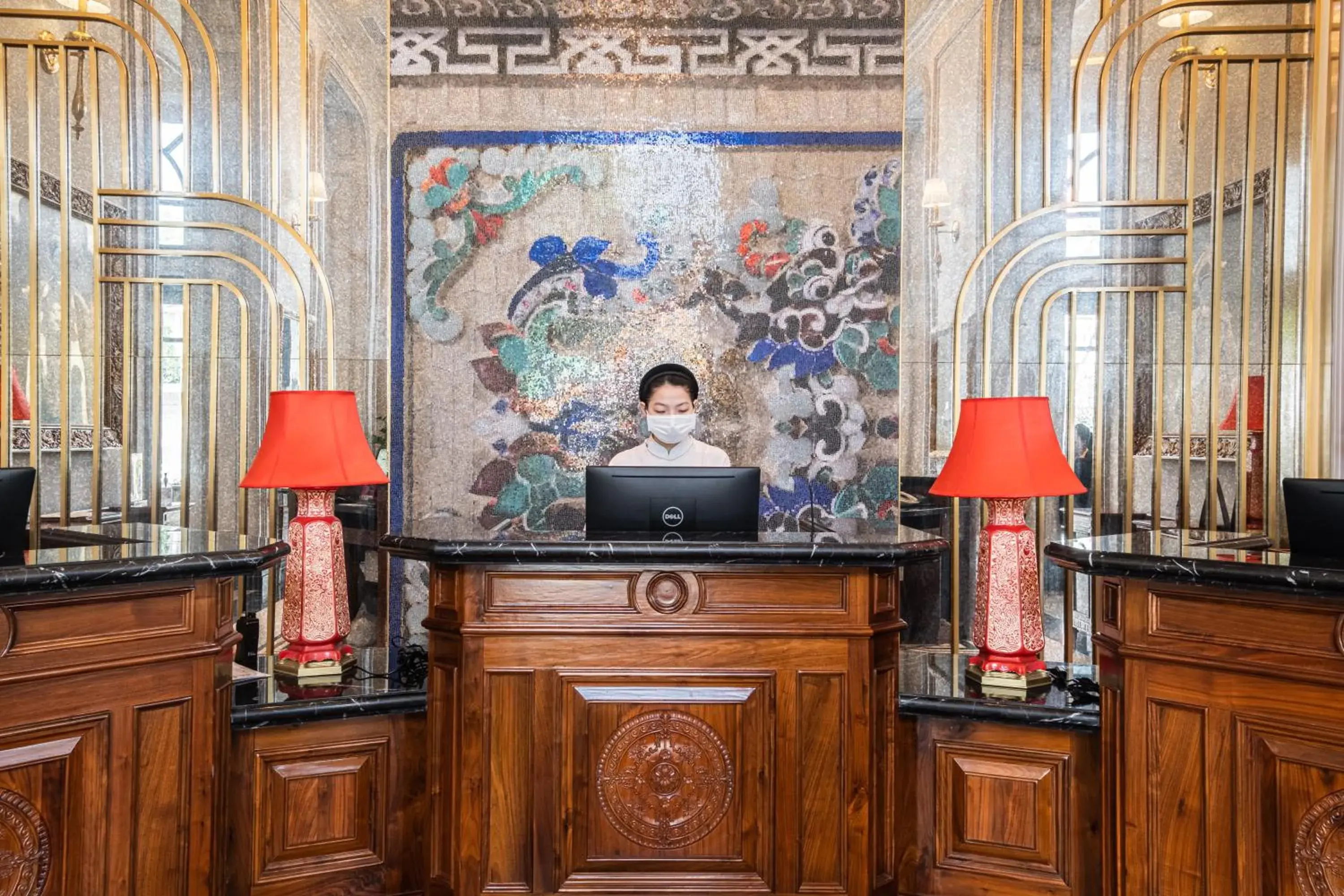 Lobby or reception in Silk Path Grand Hue Hotel Lobby or reception in Silk Path Grand Hue Hotel