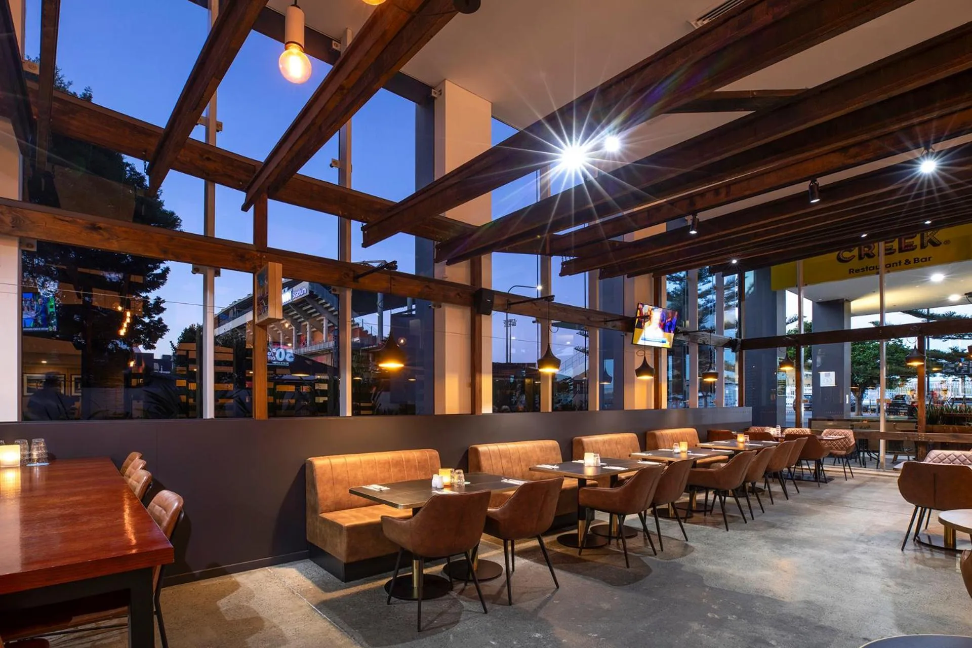 Dining area in Sage Hotel Wollongong