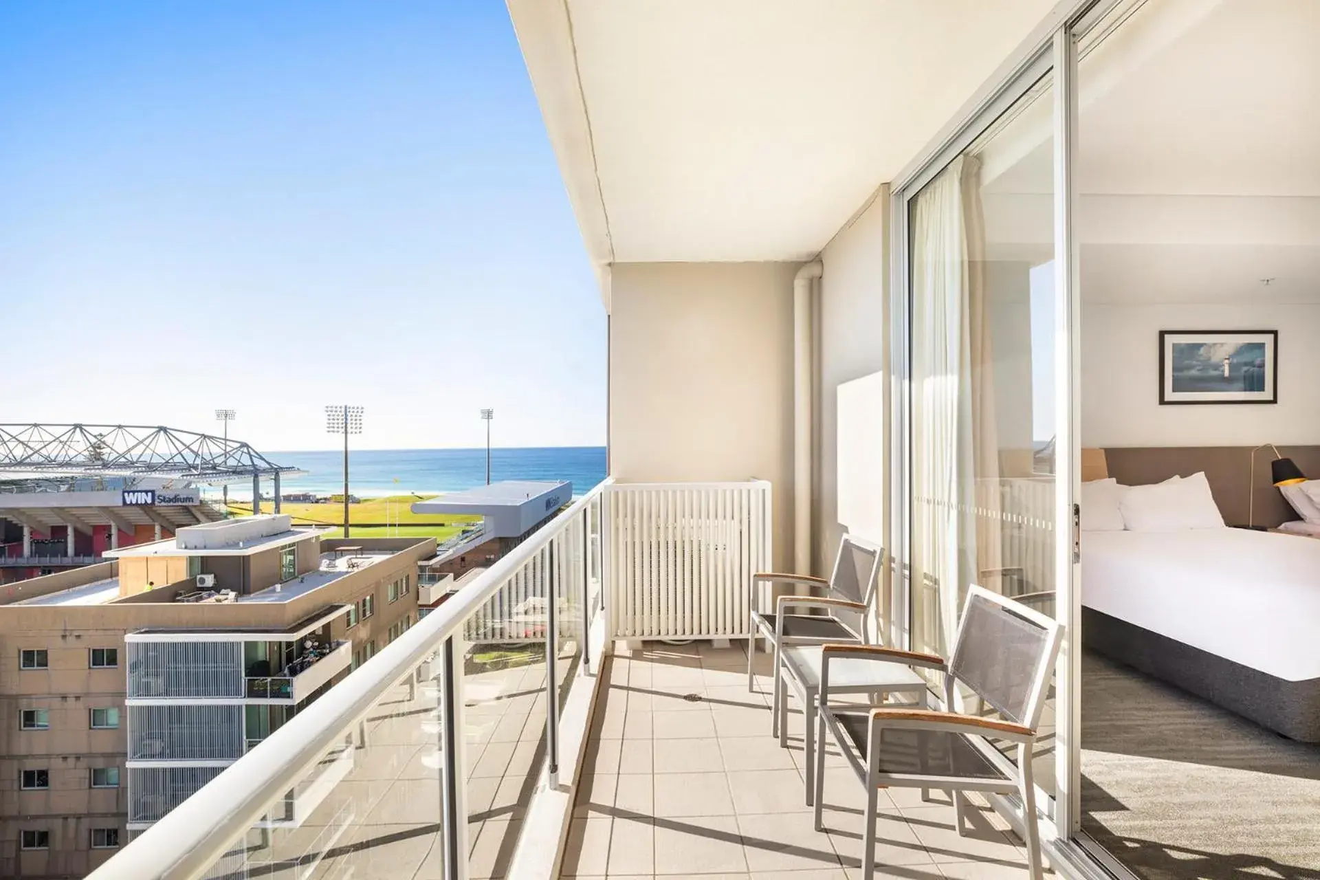 View (from property/room), Bed in Sage Hotel Wollongong View (from property/room), Bed in Sage Hotel Wollongong