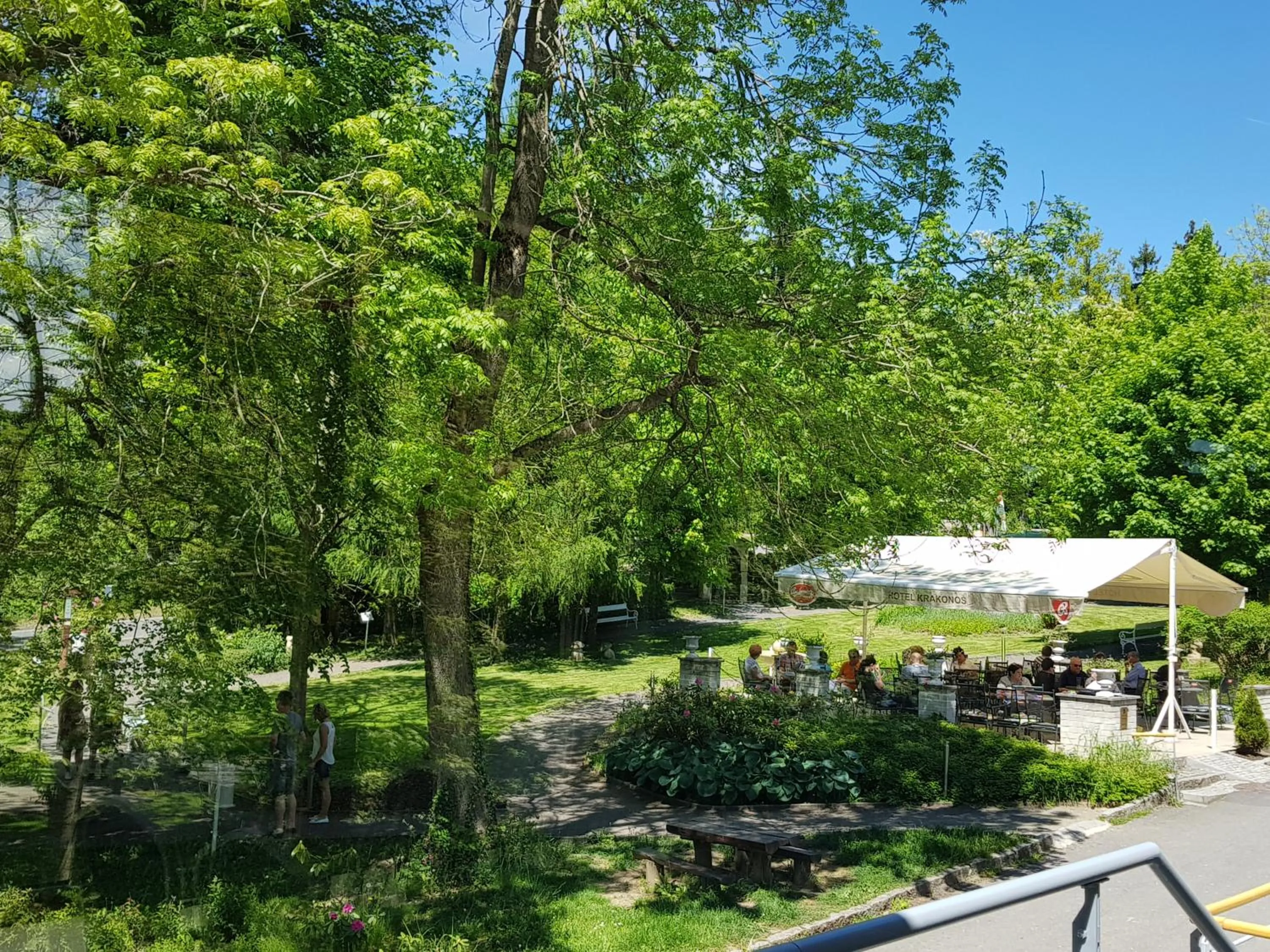 Garden in Hotel Krakonoš