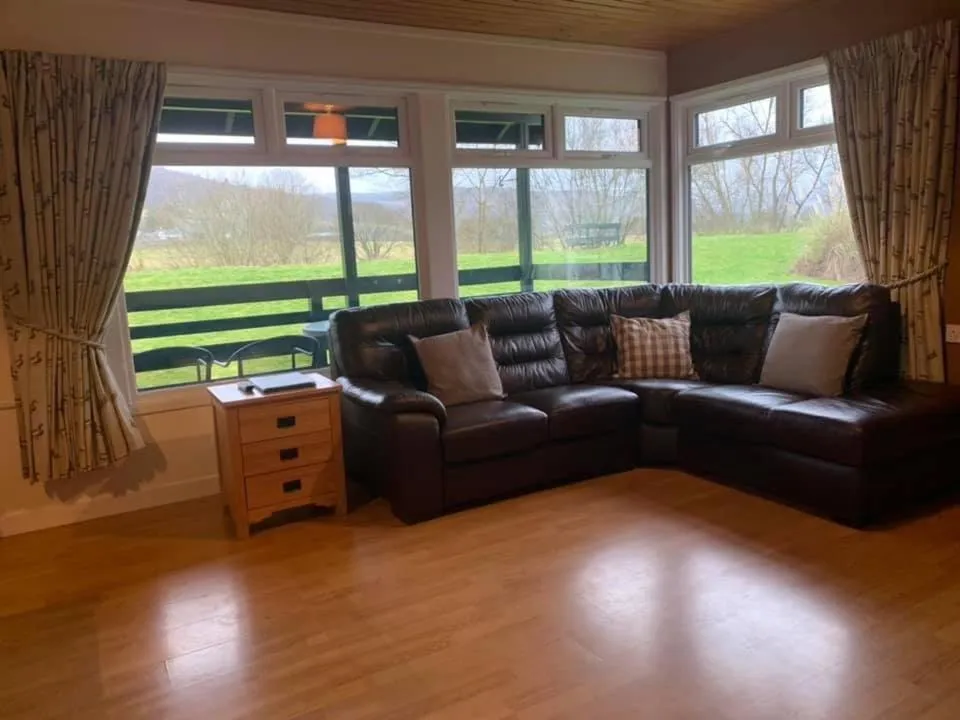 Living room in Logierait Pine Lodges