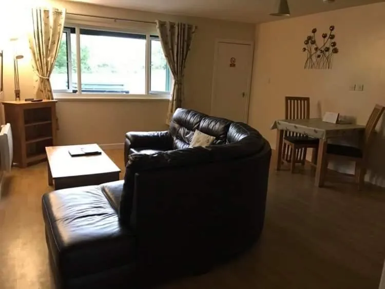Living room in Logierait Pine Lodges
