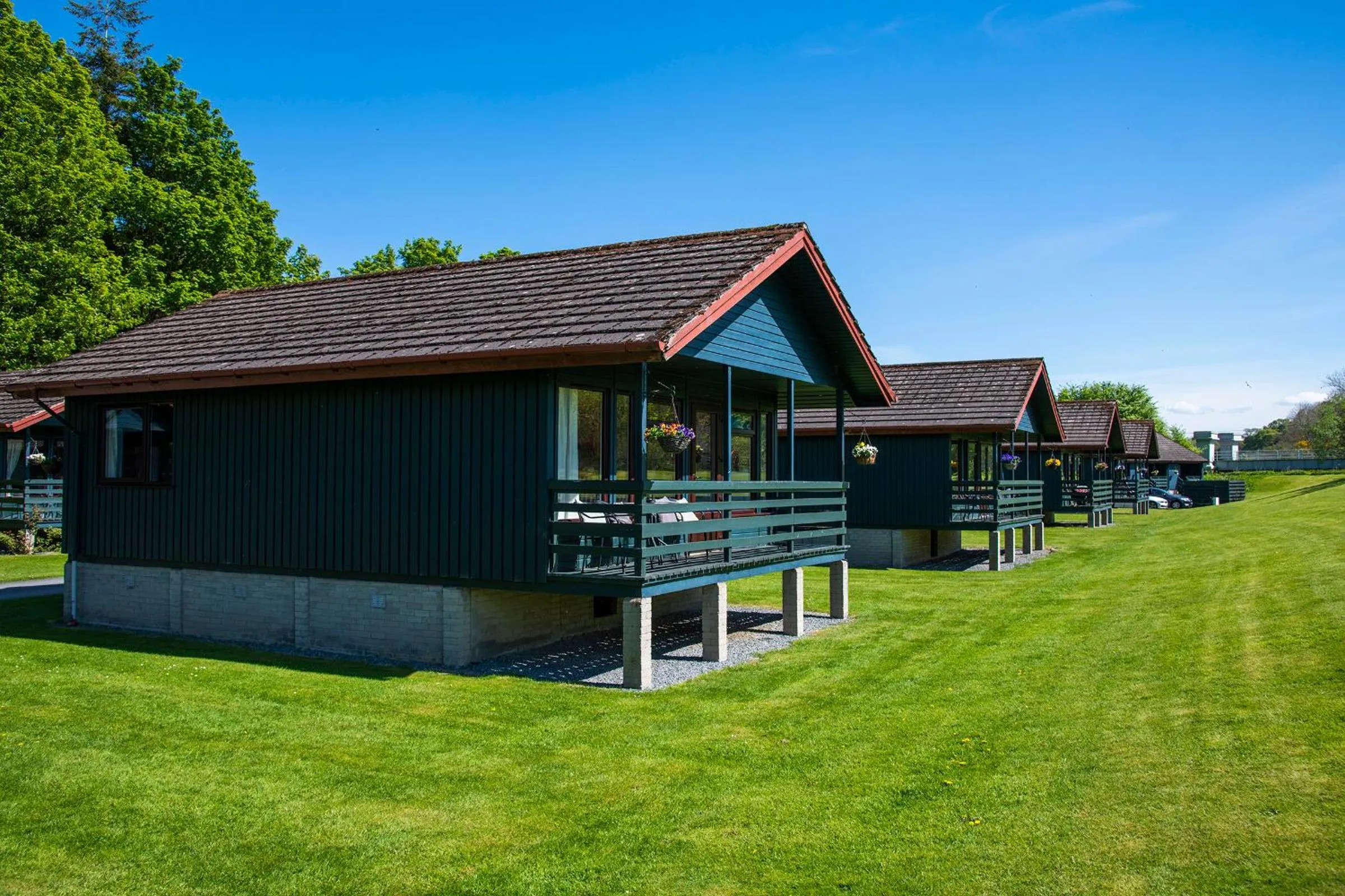 Balcony/Terrace in Logierait Pine Lodges
