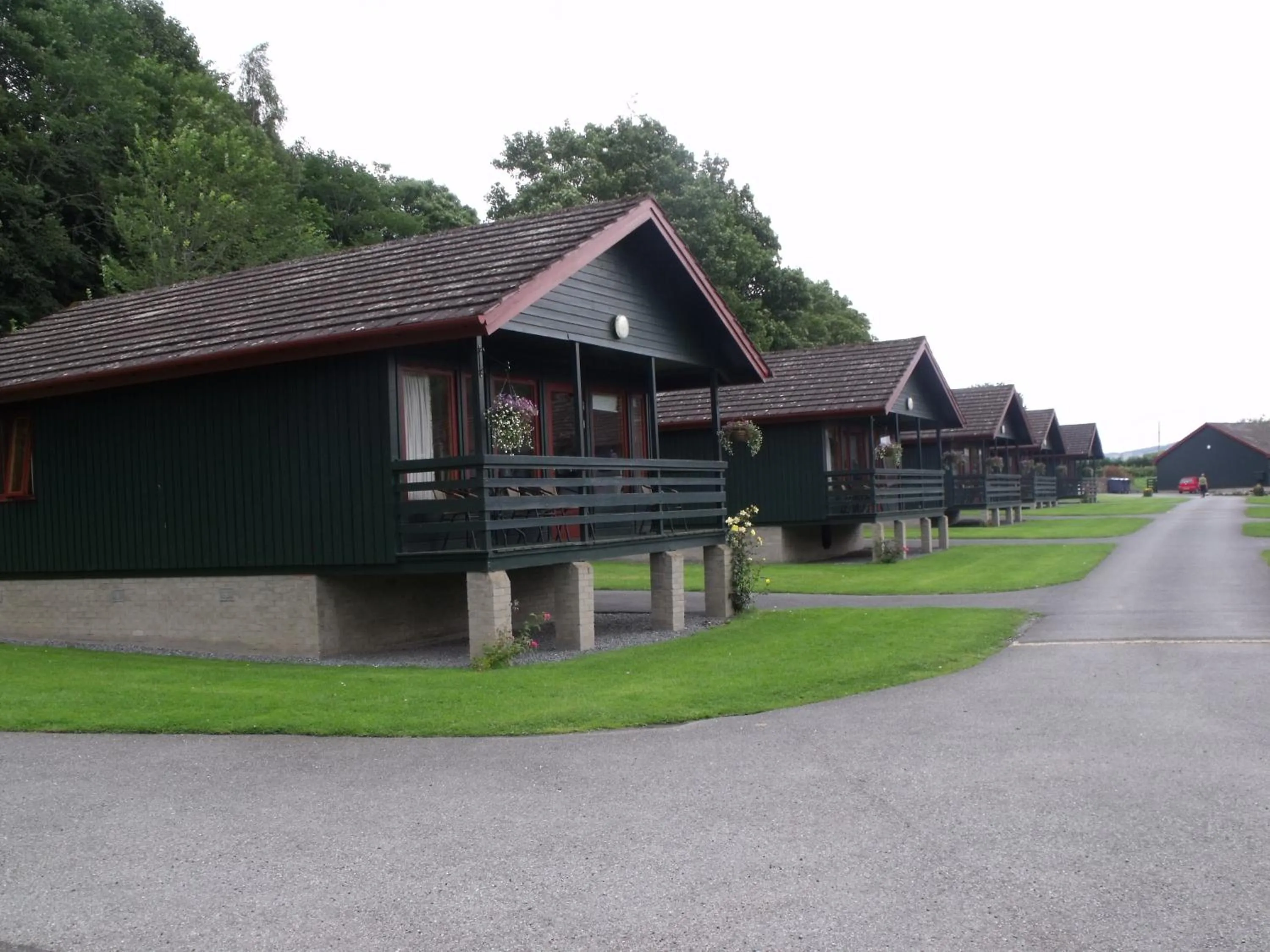 Facade/entrance in Logierait Pine Lodges