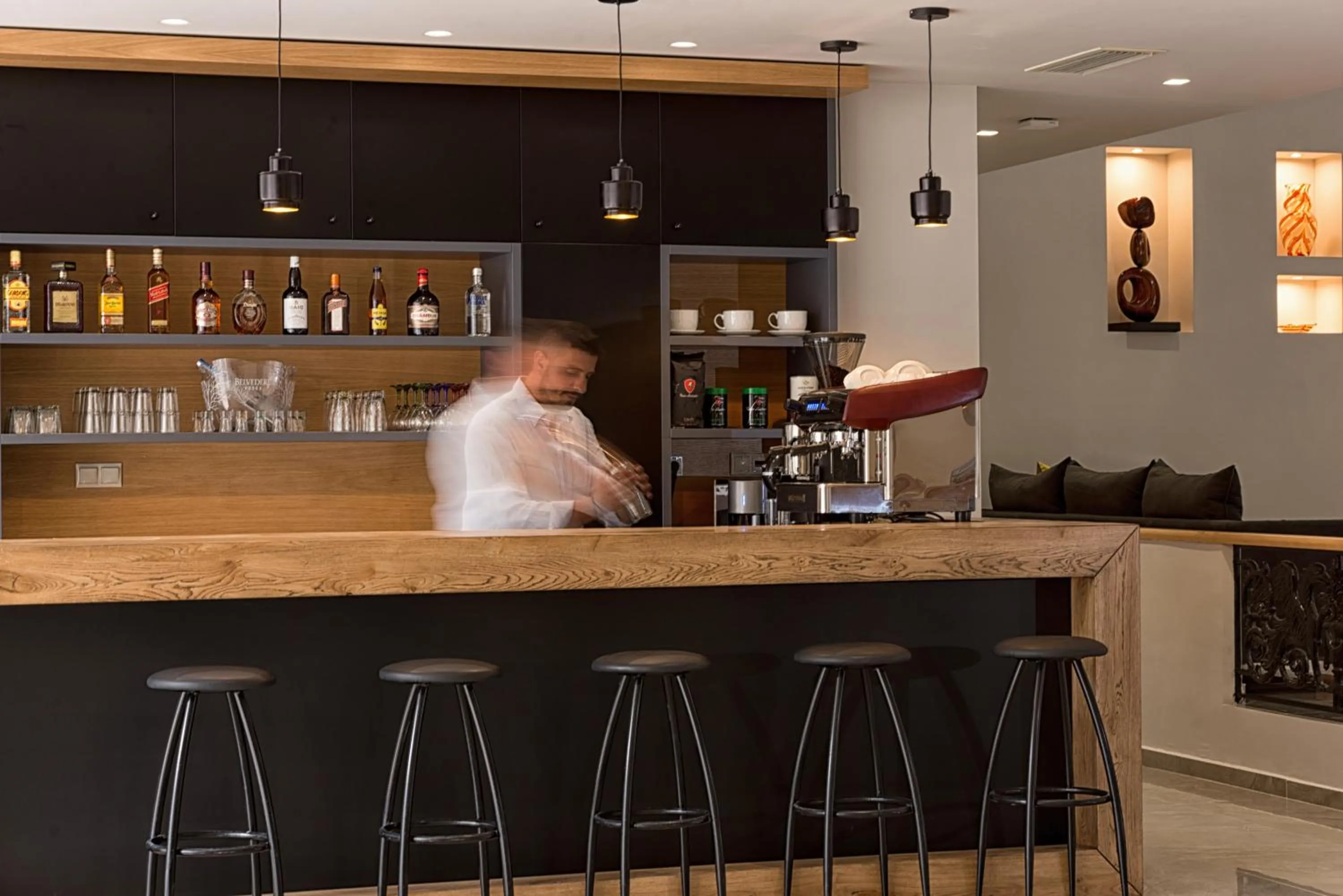 Lounge or bar in Irini Hotel