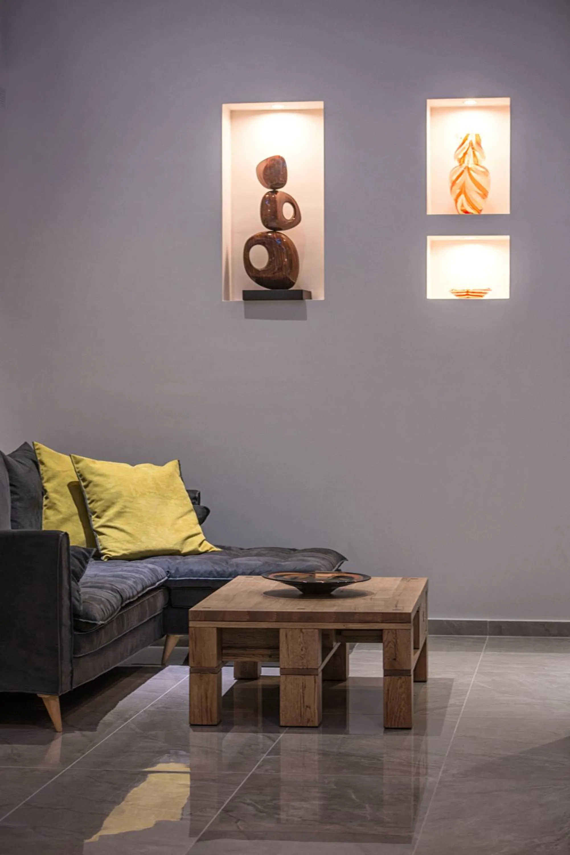 Seating area in Irini Hotel