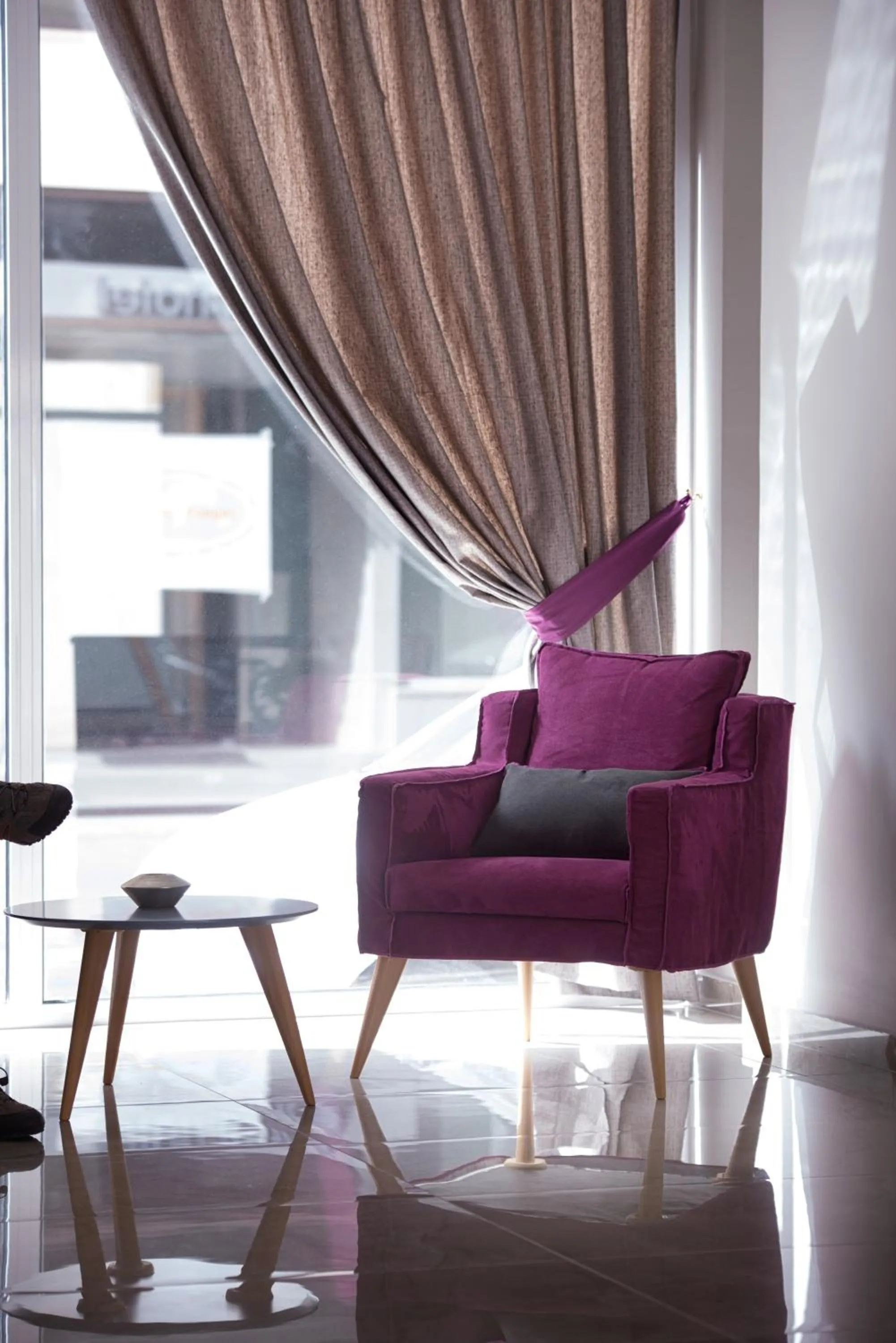 Seating area in Irini Hotel