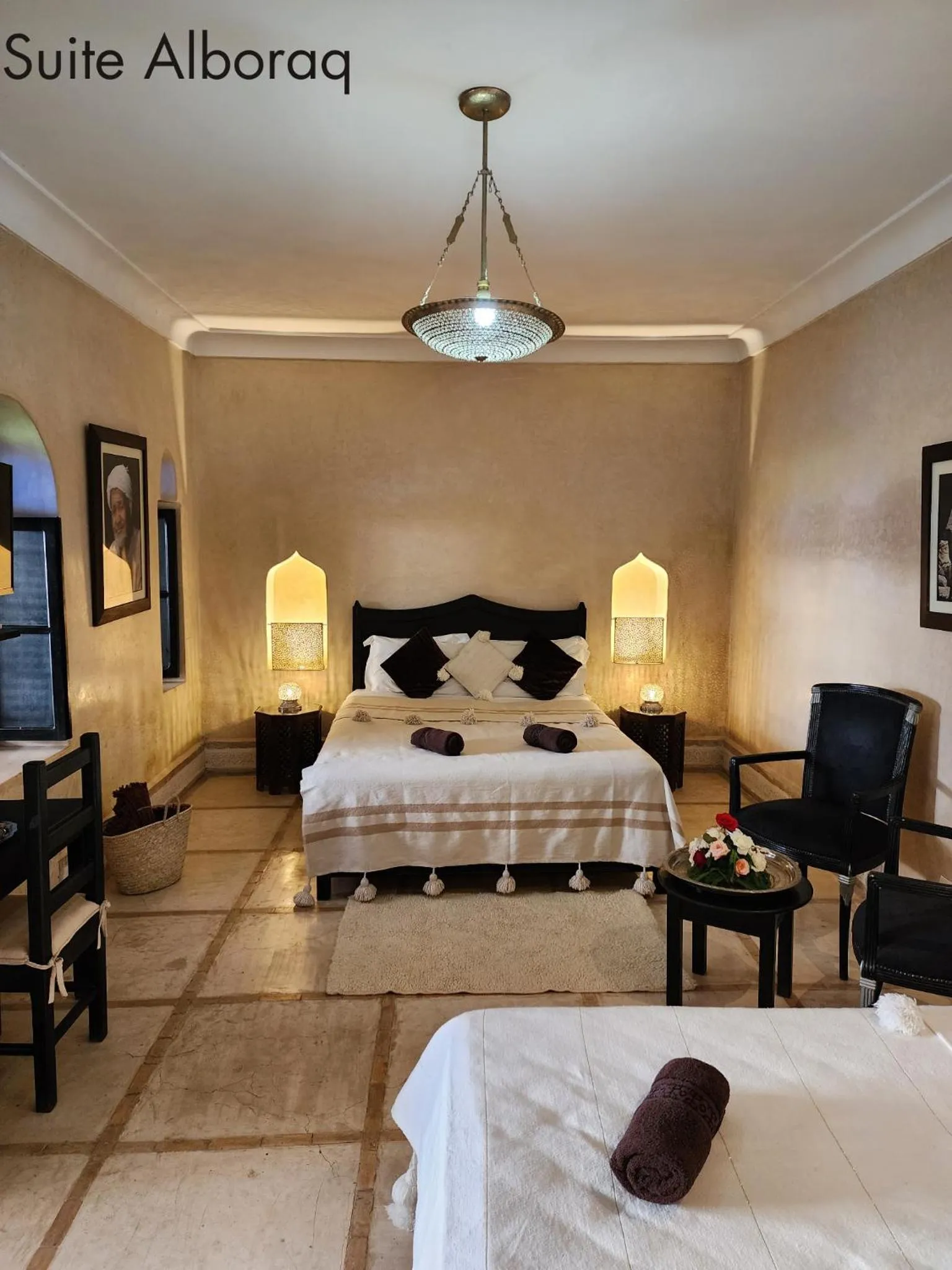 Bed in Riad Alboraq