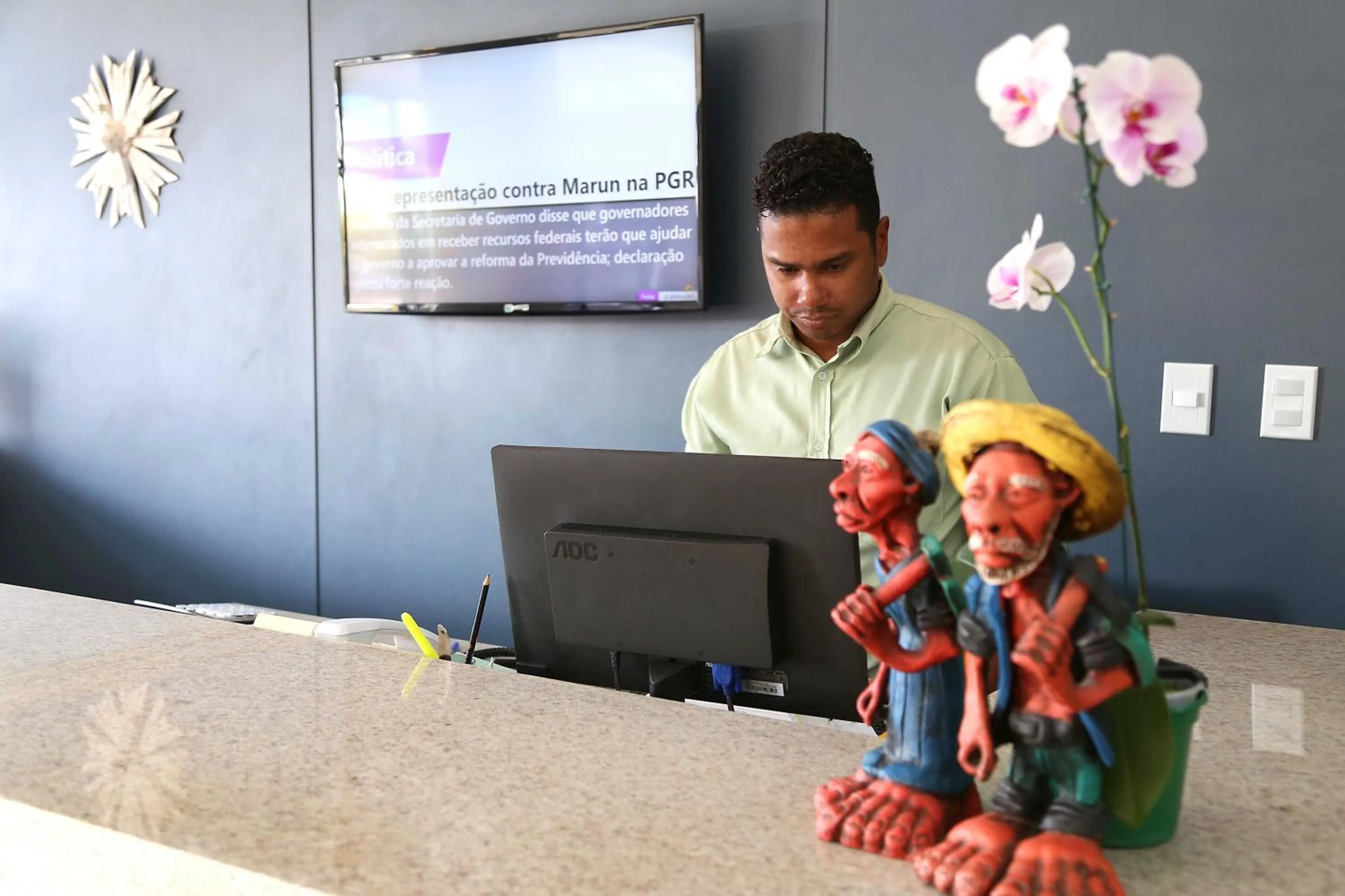 Lobby or reception in Real Praia Hotel