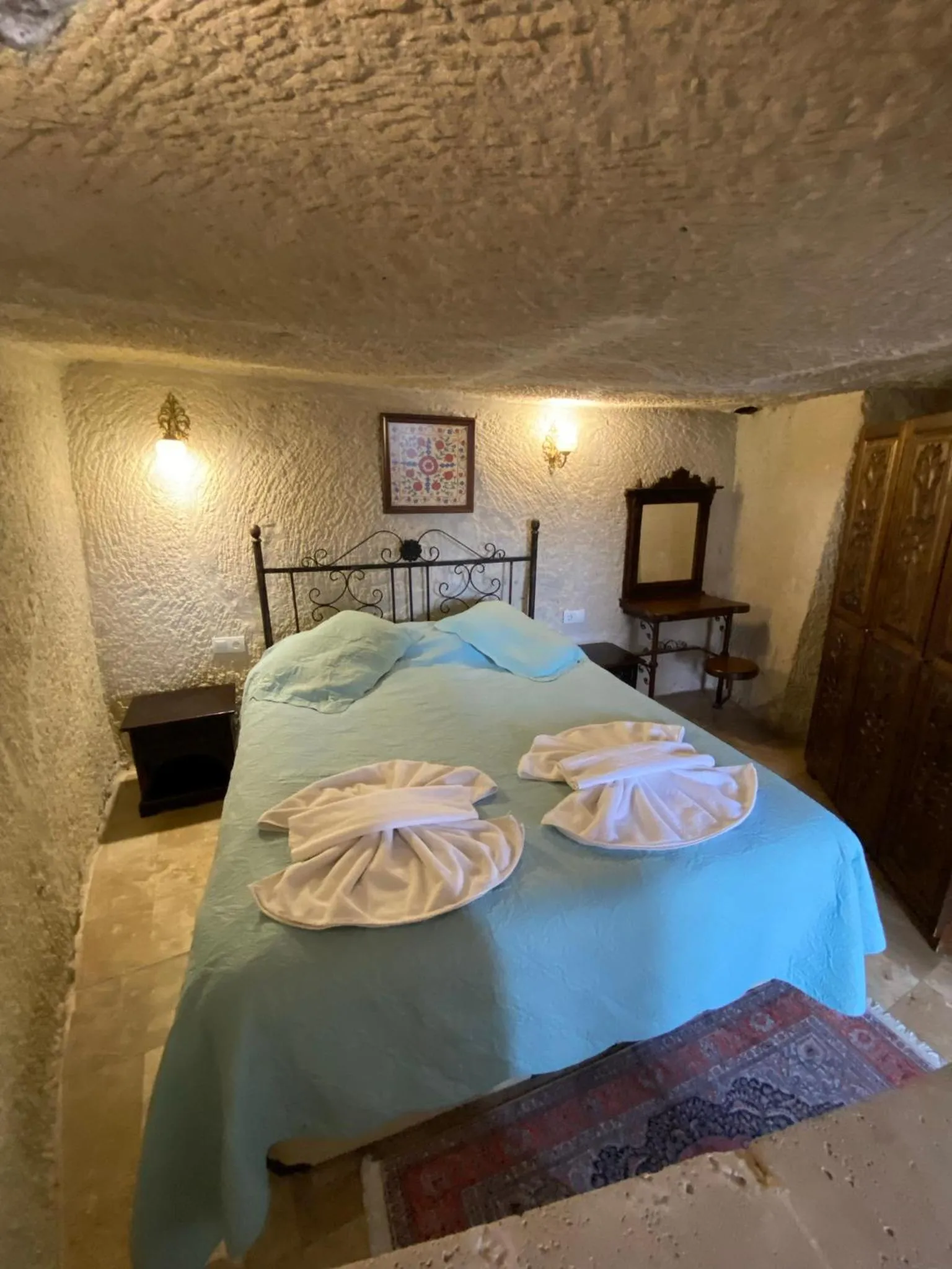 Bed in Turquaz Cave Hotel